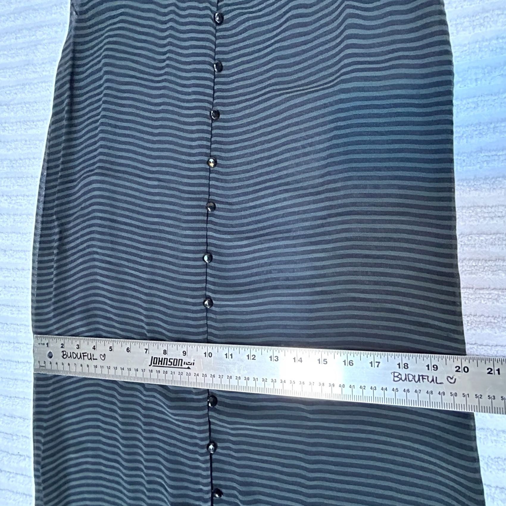 Vintage Victoria Falls by Rena Gill Womens Striped Sleeveless Maxi Dress Small Black Size S / US 4 / IT 40 - 7 Thumbnail