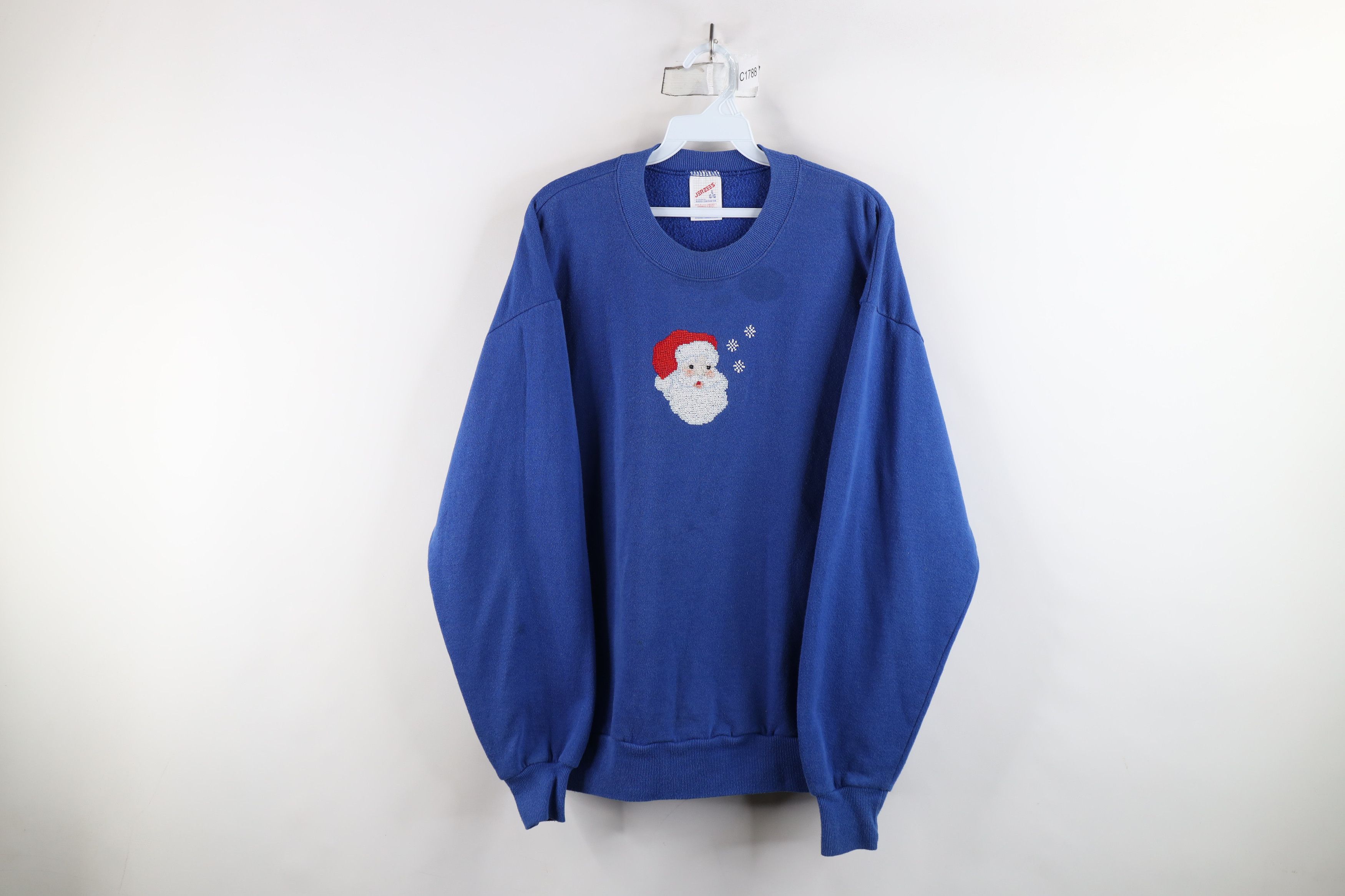 Vintage Vintage 90s Streetwear Santa Claus Christmas Sweatshirt Size L / US 10 / IT 46 - 1 Thumbnail