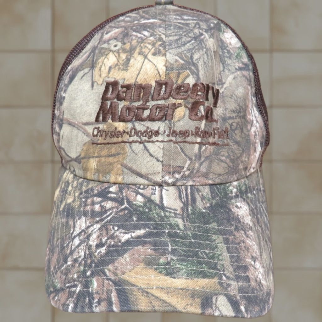 CO VINTAGE Dan Deery Motor Co Jeep Dodge Auto Dealer Camo Deer hunting snapback Hat Mens Size ONE SIZE - 1 Thumbnail