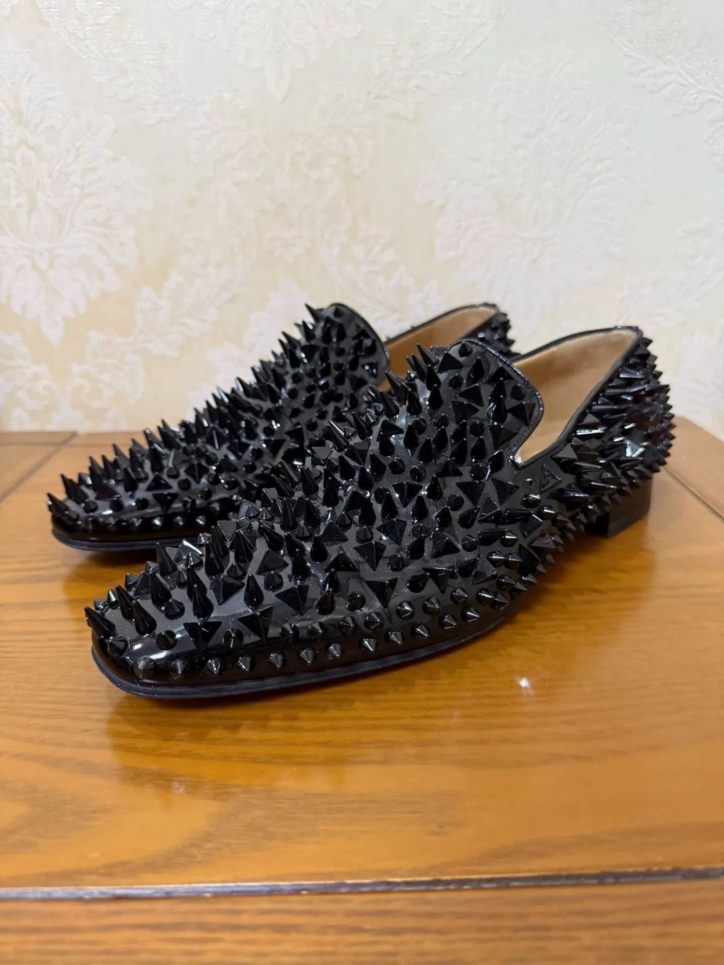 Christian Louboutin Orange Slip Ons 11 Men