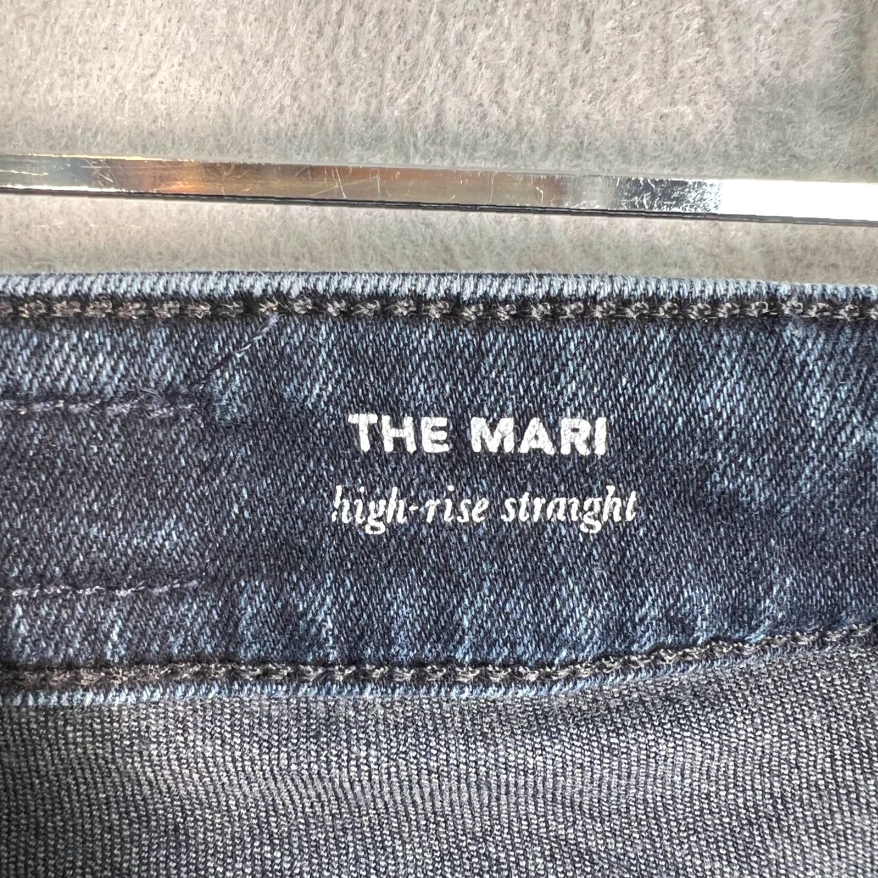 Denime VINTAGE AG Adriano Goldschmied The Mari High-Rise Straight Jeans Womens 24R Blue Denim Size 42" / US 20 - 4 Thumbnail