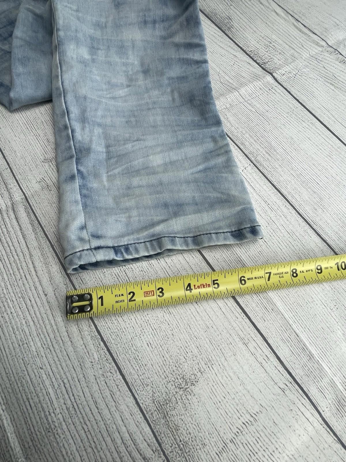 Designer Buffalo David Bitton Jeans Mens 32x30 Light Wash Size US 32 / EU 48 - 7 Thumbnail