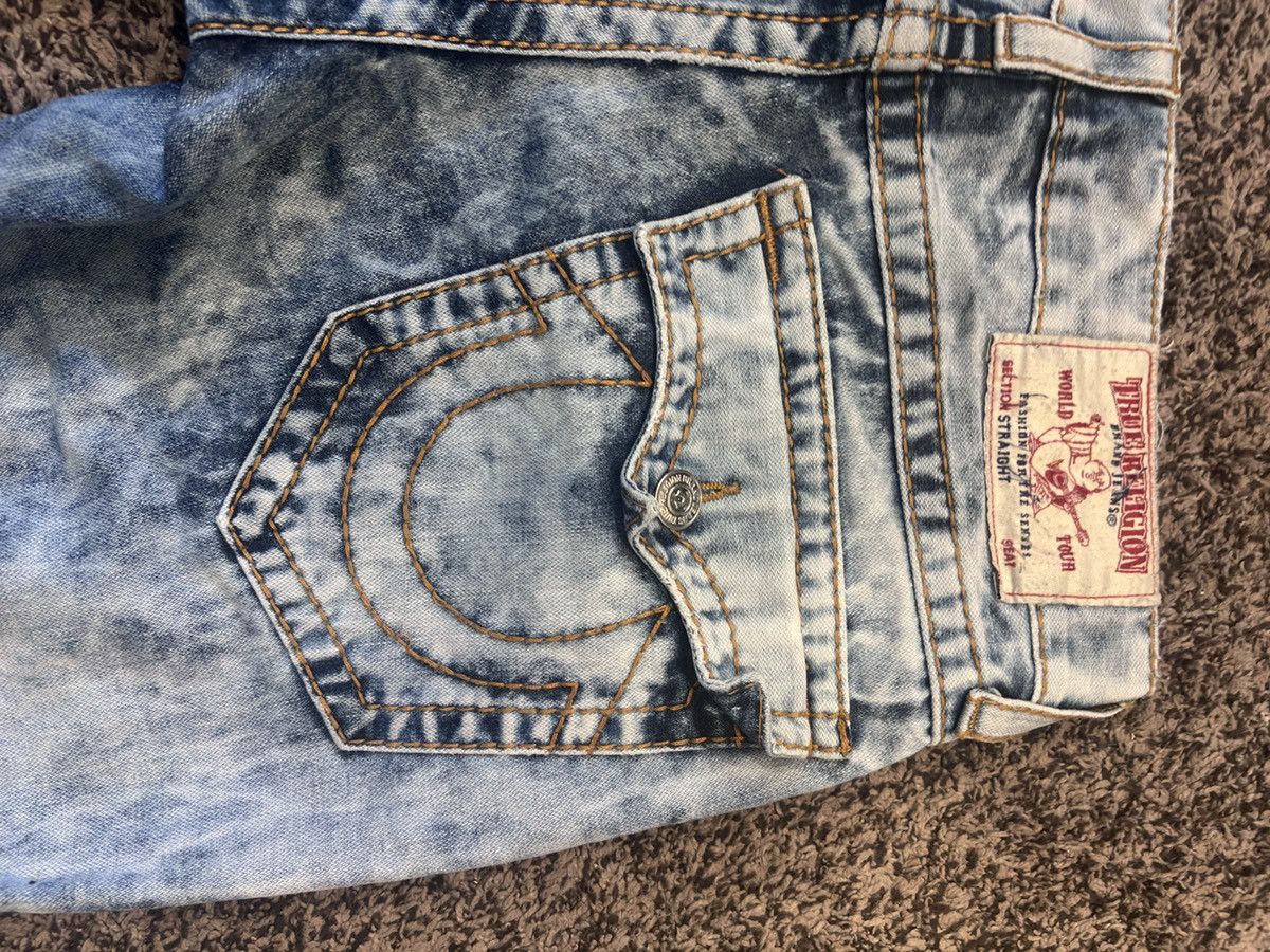 True Religion RARE true religion straight acid wash jeans Size US 31 - 2 Thumbnail