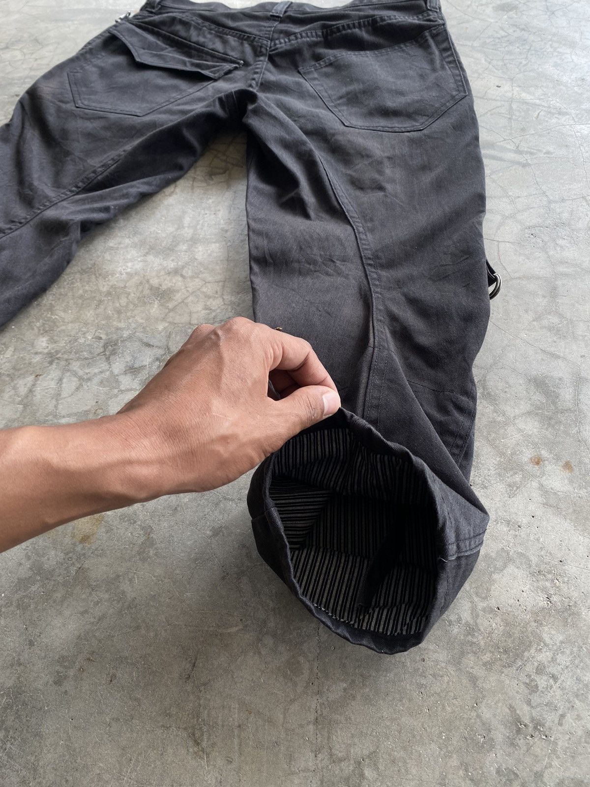 Japanese Brand × PPFM × Vintage Vintage 90s PPFM Fade Black Curvy Crop Pants Size US 30 / EU 46 - 9 Thumbnail