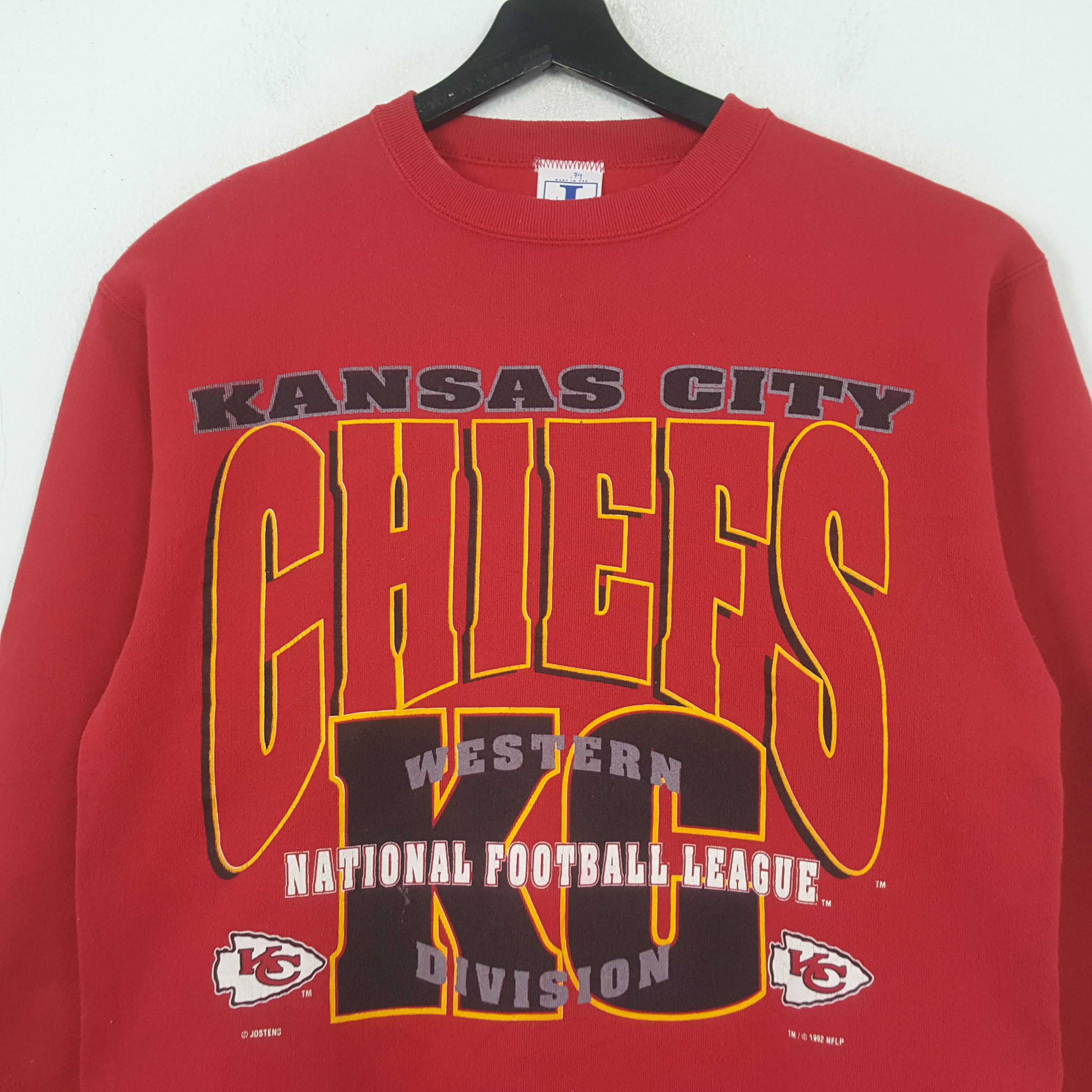 NFL Kansas City Chiefs Football Team Vintage Sweatshirt 34 Size US M / EU 48-50 / 2 - 2 Thumbnail