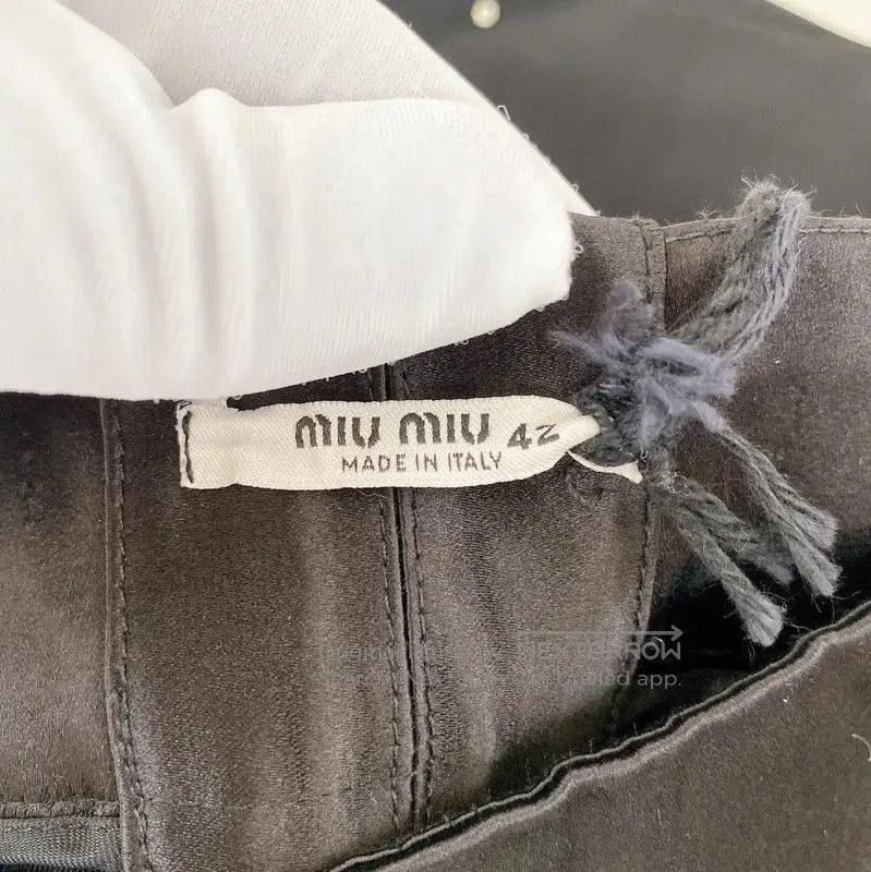 Miu Miu Miu Miu Black Summer A-Line Mini Skirt . Size 31" - 8 Thumbnail
