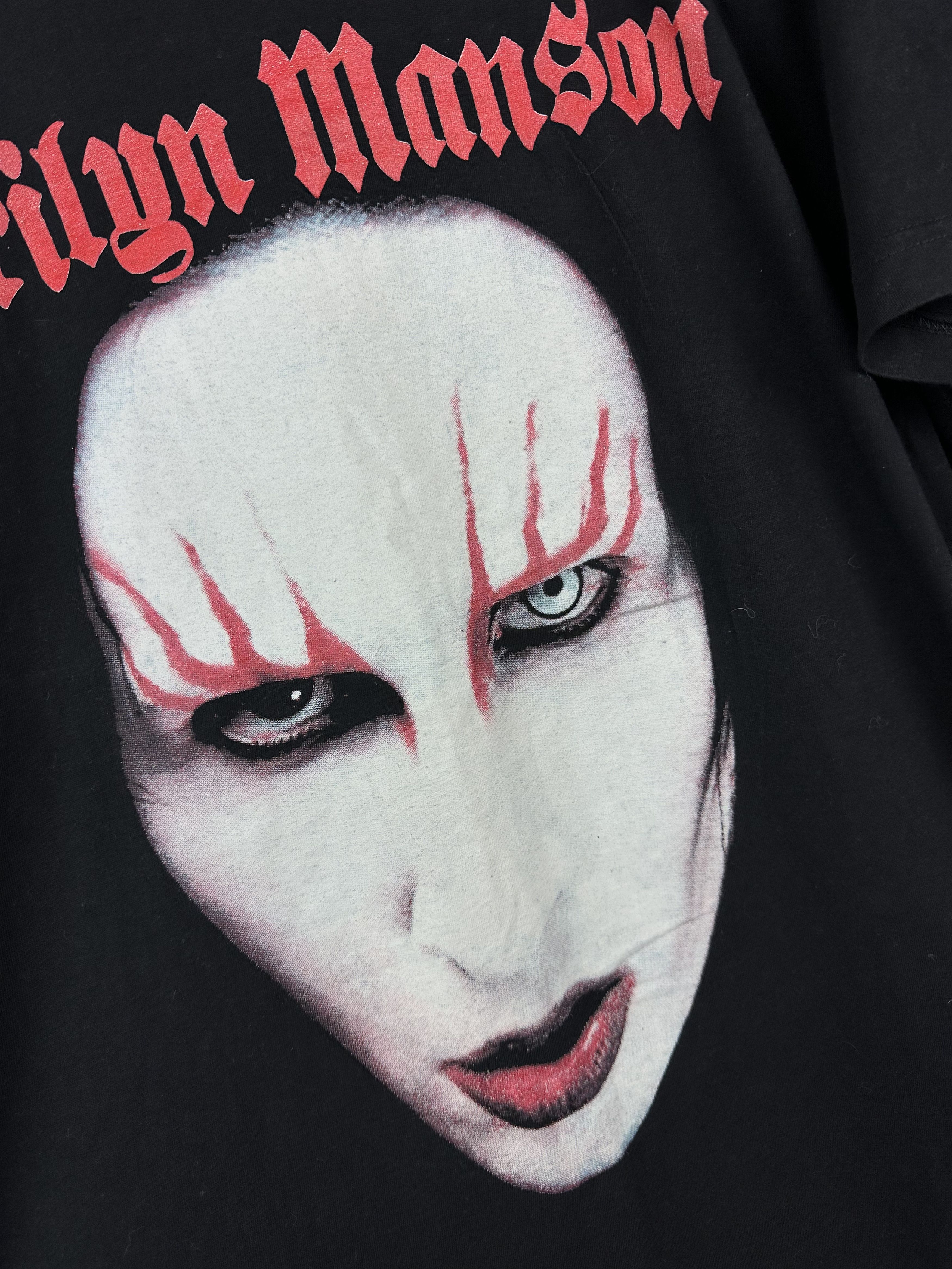 Band Tees Vintage Marilyn Manson Shirt Band Tee Rare Face Y2K Hype Size US M / EU 48-50 / 2 - 6 Thumbnail