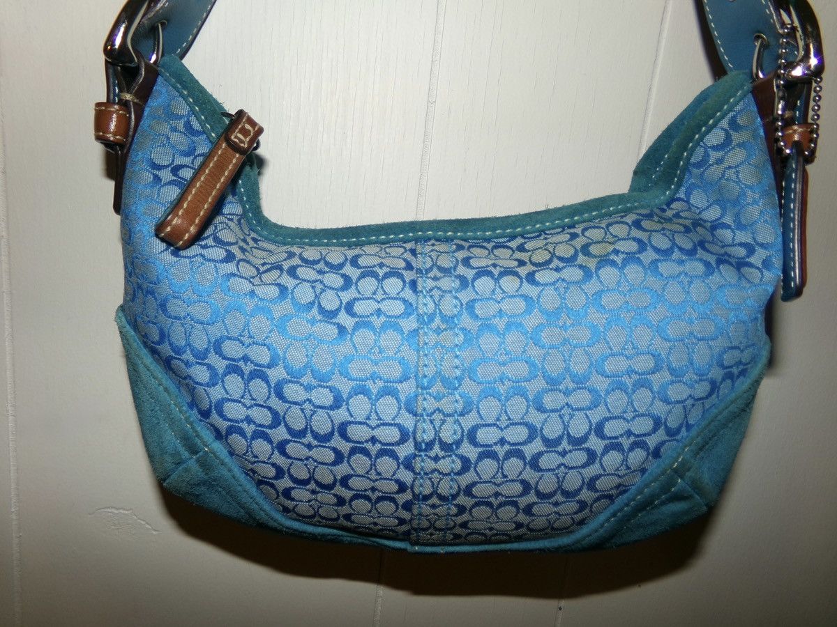 Coach Blue jacquard Coach purse Size ONE SIZE - 2 Thumbnail
