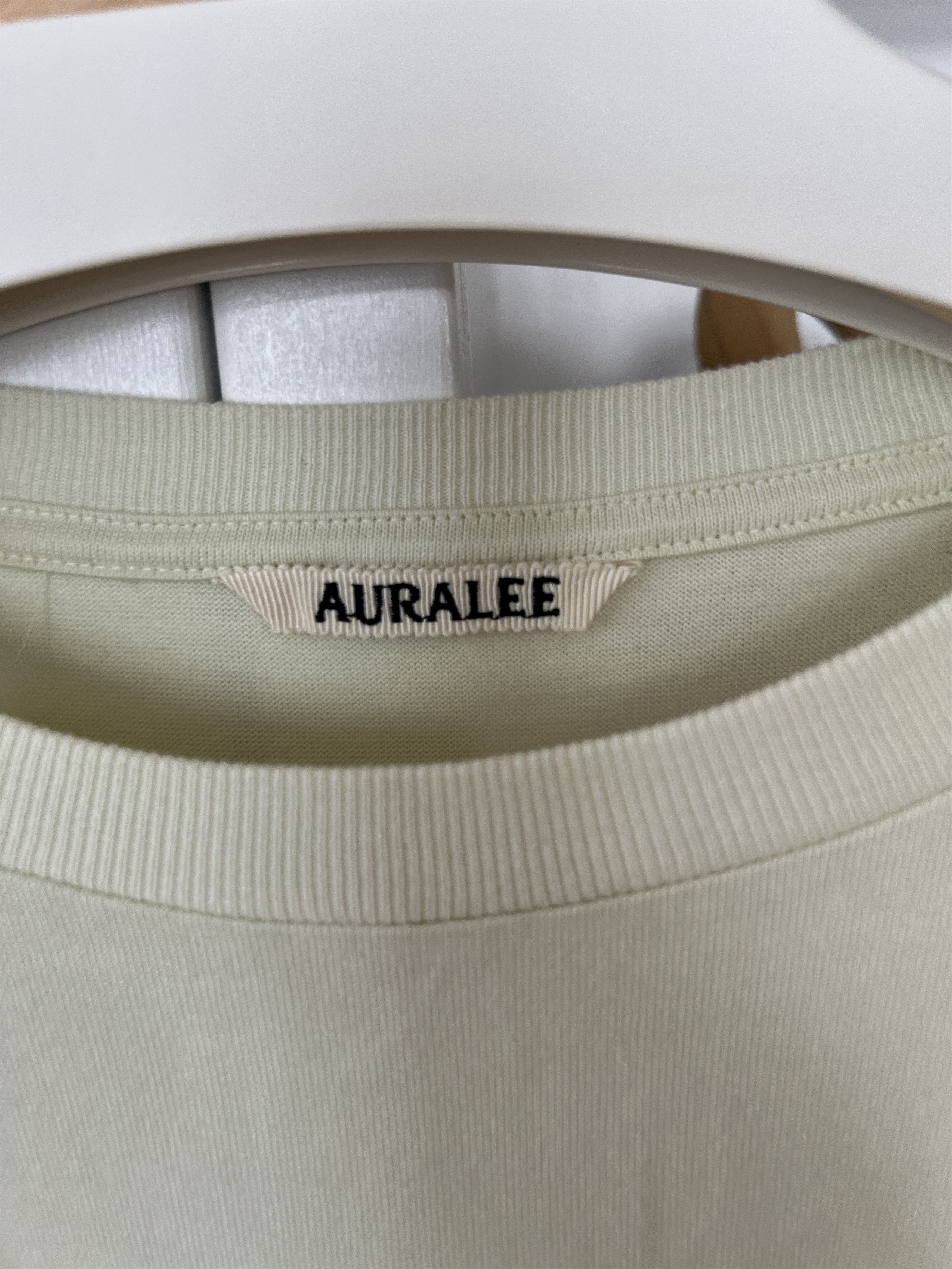 Auralee Basic Lime Green T Shirt Size 5 Size US L / EU 52-54 / 3 - 3 Thumbnail