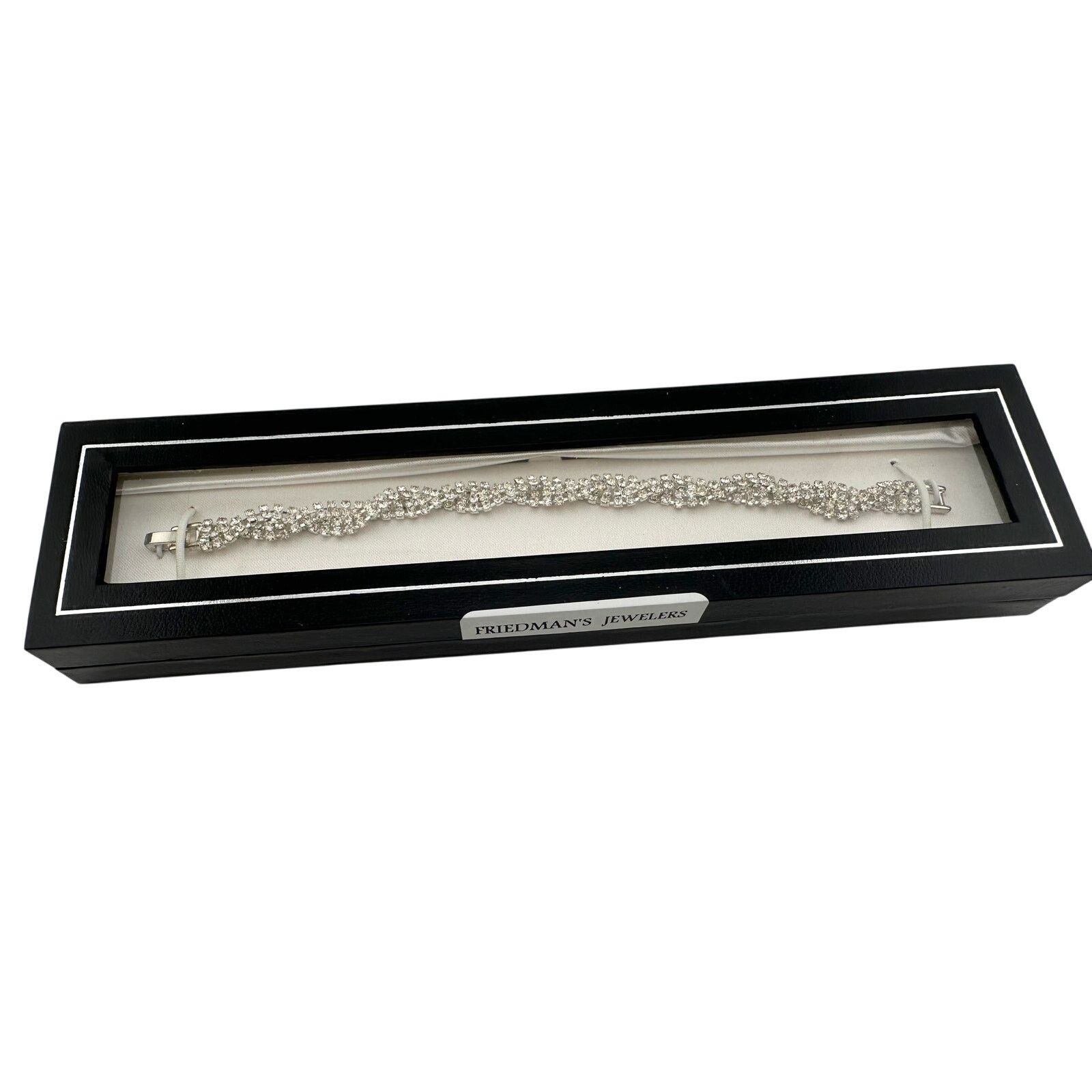 Other Friedman Jewelers Shimmering White Crystal Bracelet In Box Size ONE SIZE - 3 Thumbnail