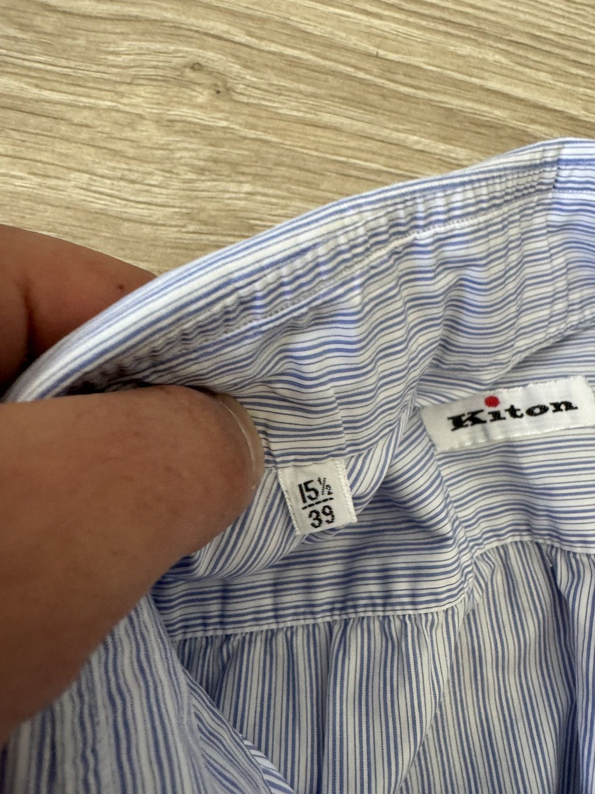 Kiton Kiton Striped Button Up Shirt Size US L / EU 52-54 / 3 - 6 Thumbnail