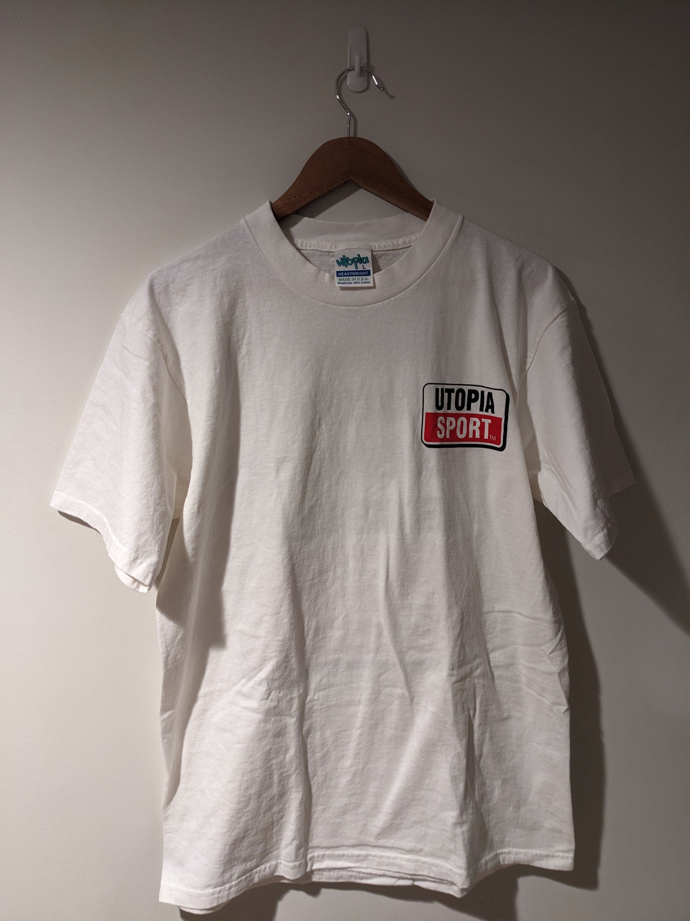 Vintage Vintage 90s Utopia Sport If I Am Not a Courteous T-Shirt Size US L / EU 52-54 / 3 - 3 Thumbnail