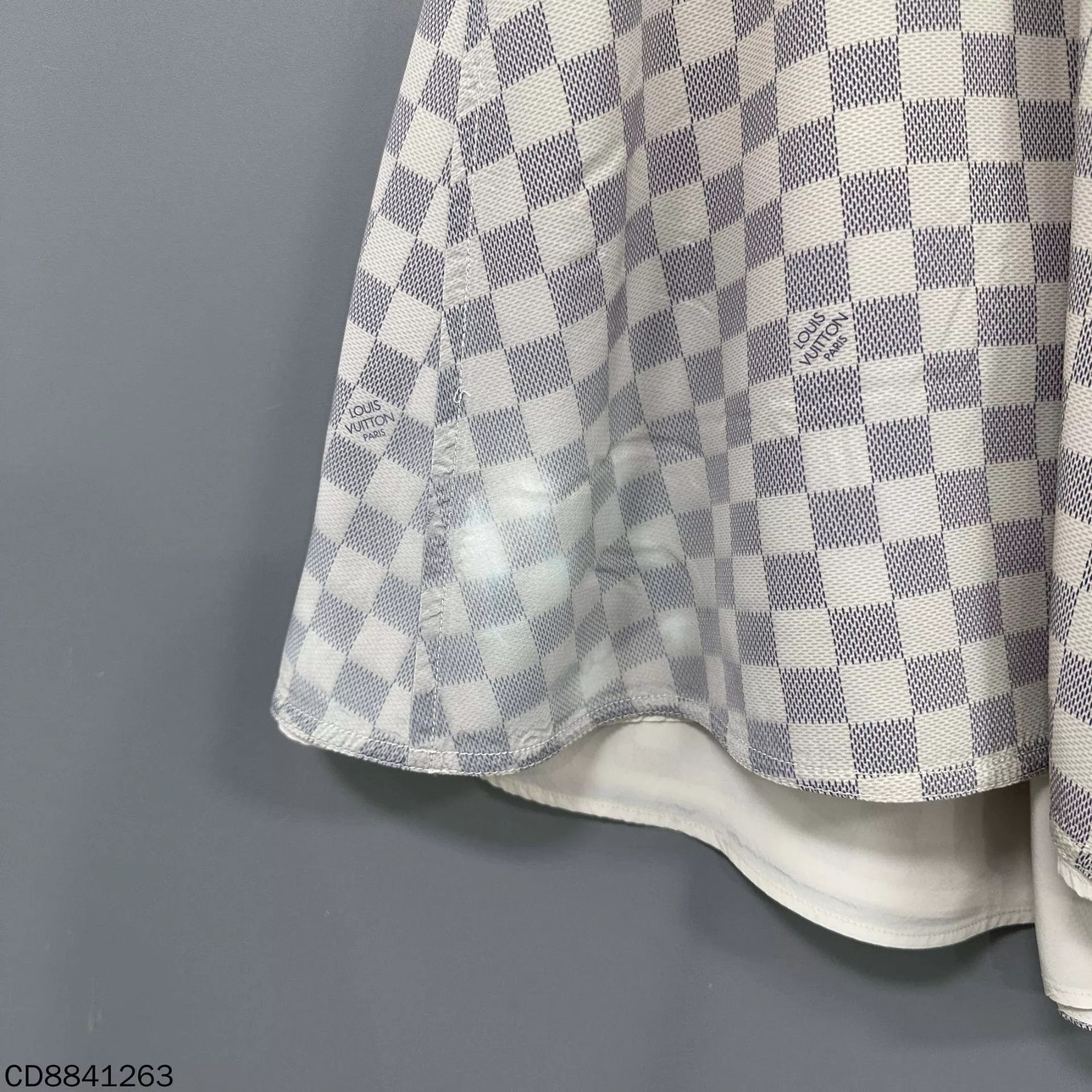 Louis Vuitton Louis Vuitton Light Checkered Drawstring Dress 36 Size XS / US 0-2 / IT 36-38 - 5 Thumbnail