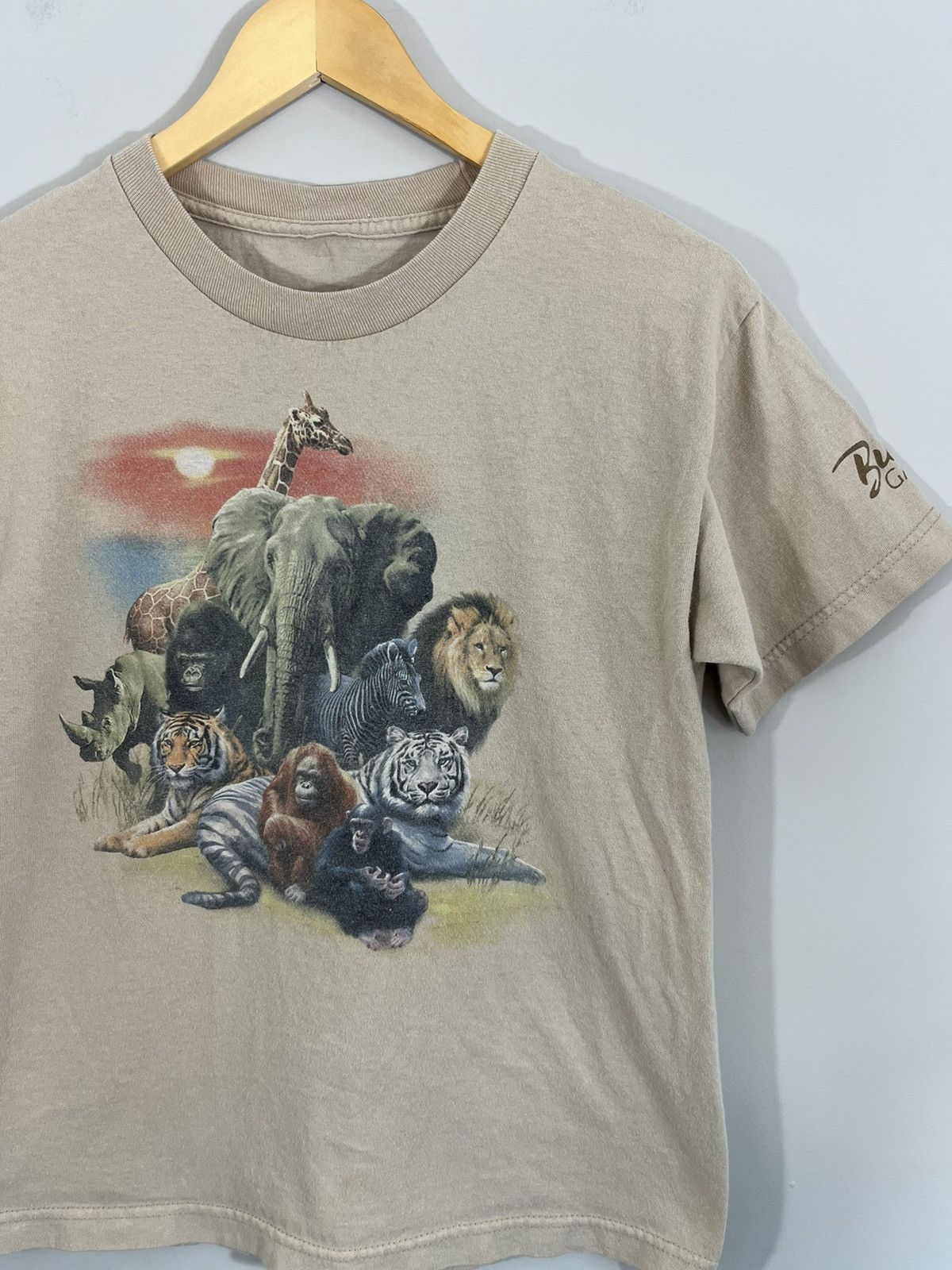 Vintage Animal Kingdom Faded Distressed Tee Size US S / EU 44-46 / 1 - 2 Thumbnail