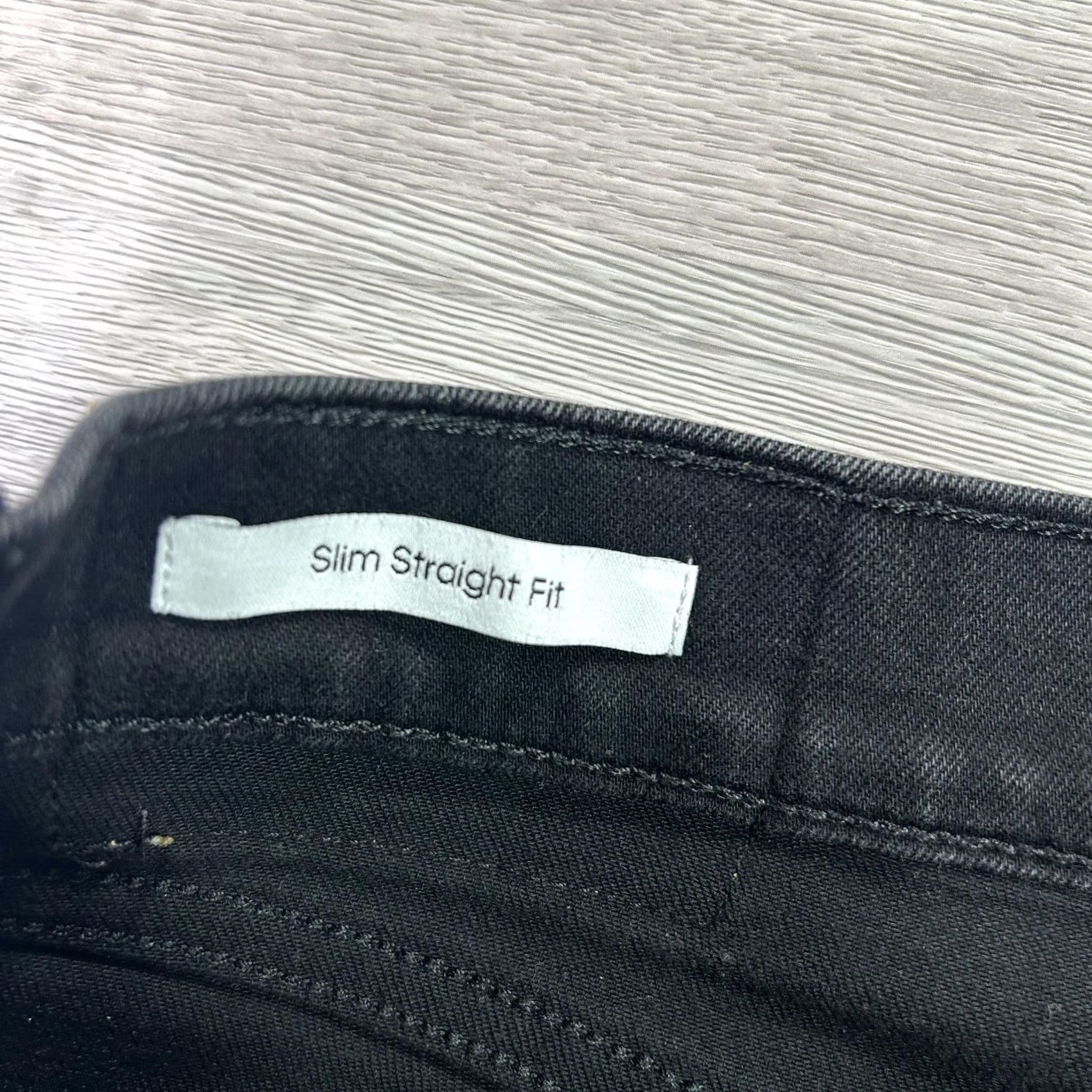 Calvin Klein Calvin Klein Jeans Slim Straight Fit Jeans Mens 38x34 Black Stretch Denim Dark Wash Pants Size US 38 / EU 54 - 5 Thumbnail