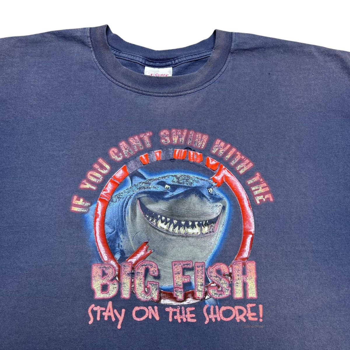 Disney × Vintage 2003 Finding Nemo Shark Can’t Swim With Big Fish Disney Tee Size US XXL / EU 58 / 5 - 9 Thumbnail