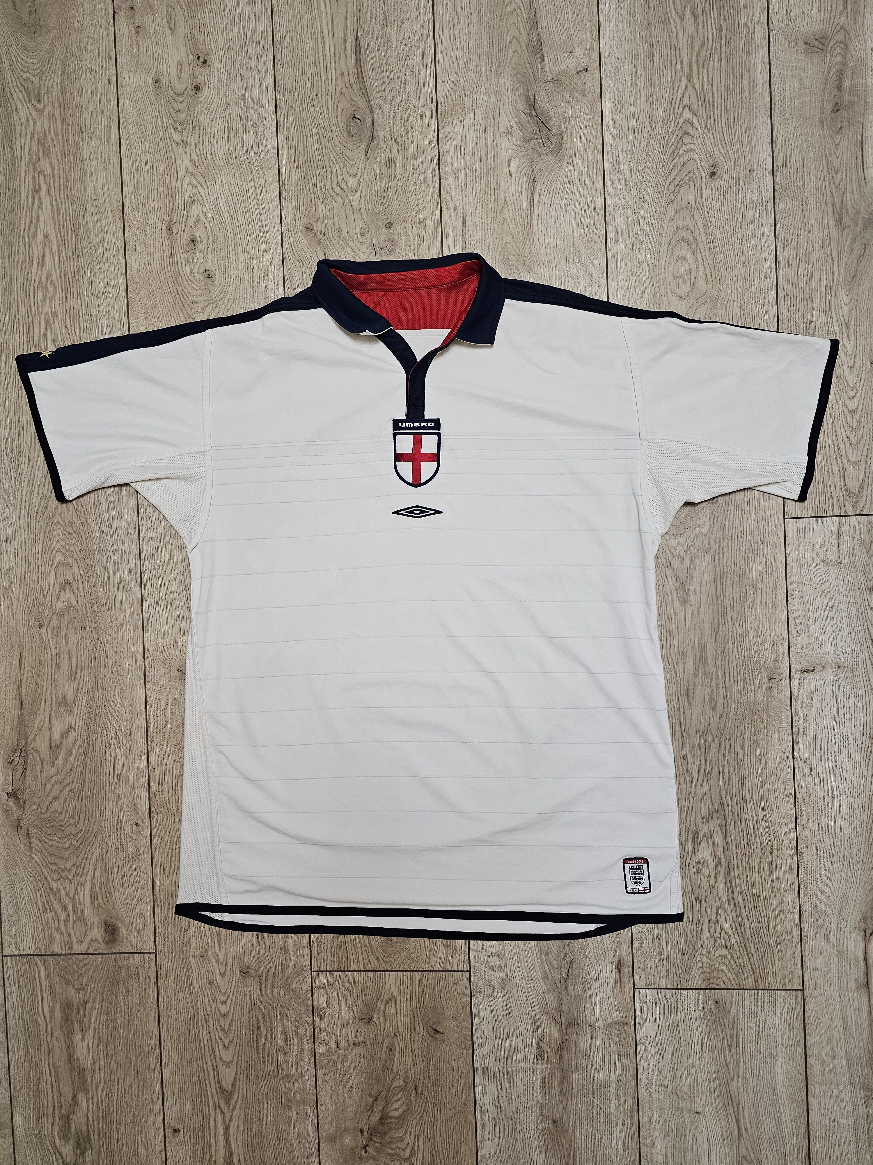 All Sport × Umbro × Vintage ENGLAND 2003 2005 HOME FOOTBALL SHIRT SOCCER JERSEY Size US XL / EU 56 / 4 - 1 Thumbnail