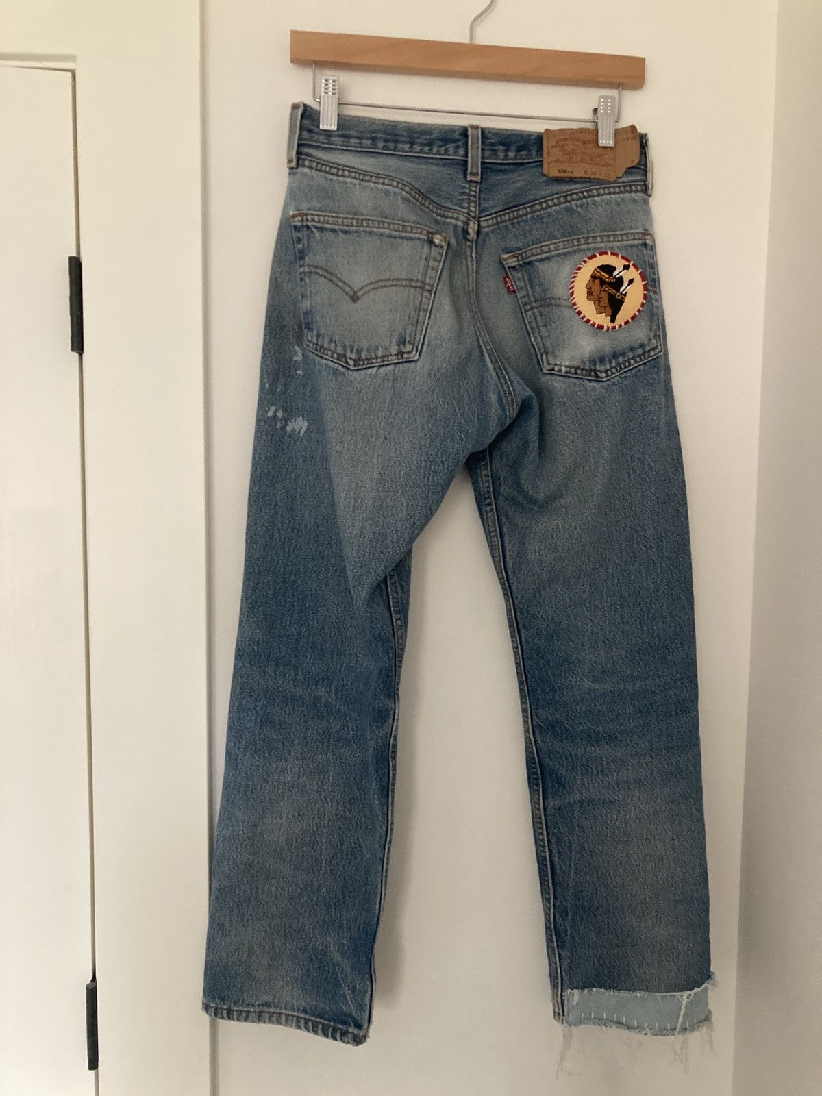 Levi's × Vintage Levi’s 501 patched denim Size US 30 / EU 46 - 2 Thumbnail