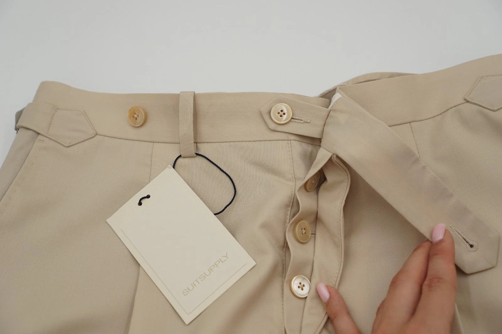 Suitsupply Men Suitsupply Pants Wool & Cashmere Beige Size 24 UK/US38S Size 38S - 3 Thumbnail