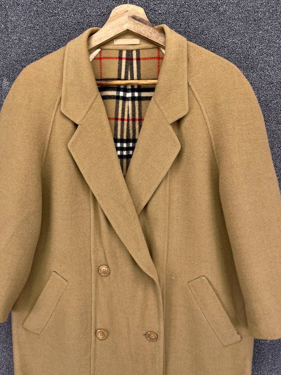 Burberry × Vintage Vintage 90s Burberry Double Breasted Wool Jacket Size US M / EU 48-50 / 2 - 6 Thumbnail