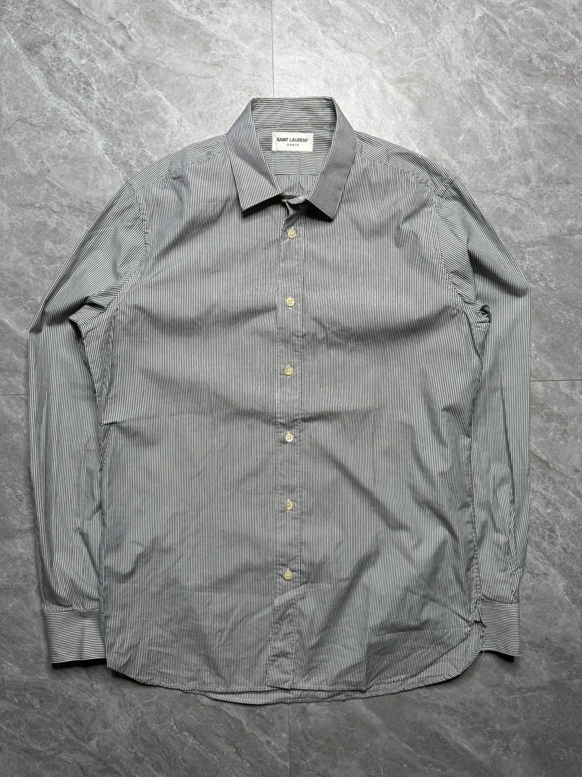 Saint Laurent Paris Saint Laurent S/S 16 Pin stripe Buttondown Shirt Size US M / EU 48-50 / 2 - 1 Thumbnail
