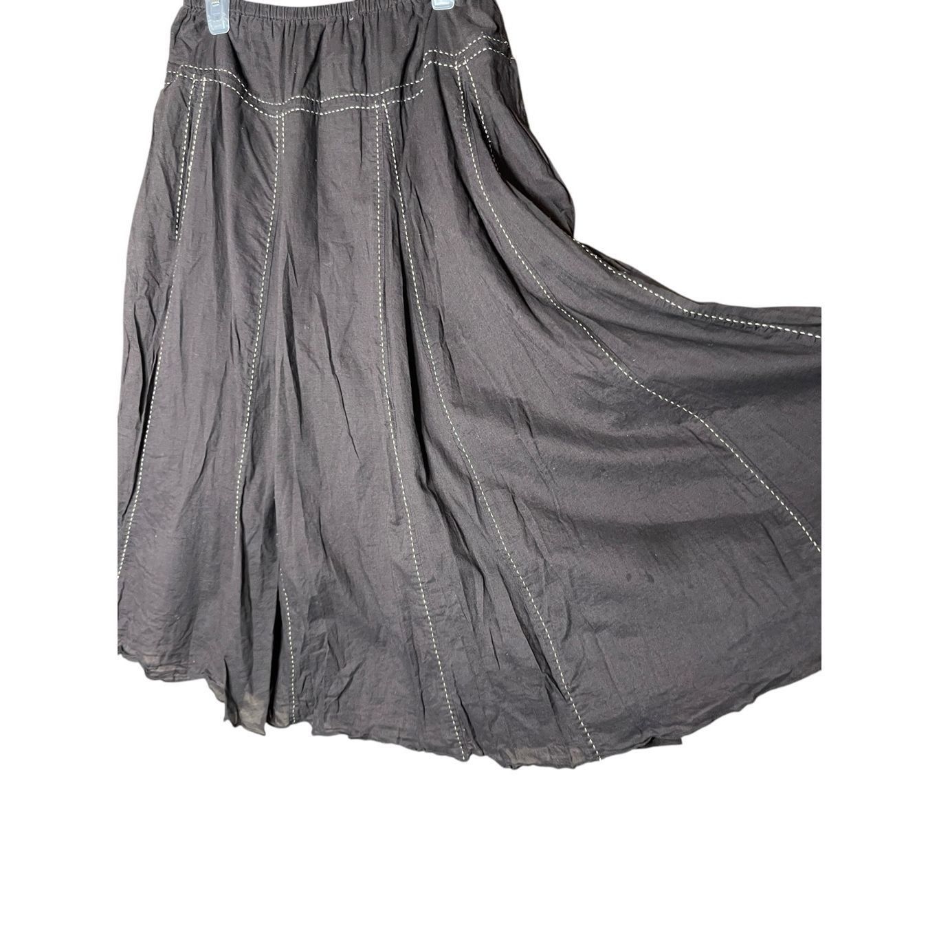 Old Navy Vintage Old Navy Y2K Brown Peasant Skirt Size 1 Size 24" / US 00 / IT 34 - 4 Thumbnail