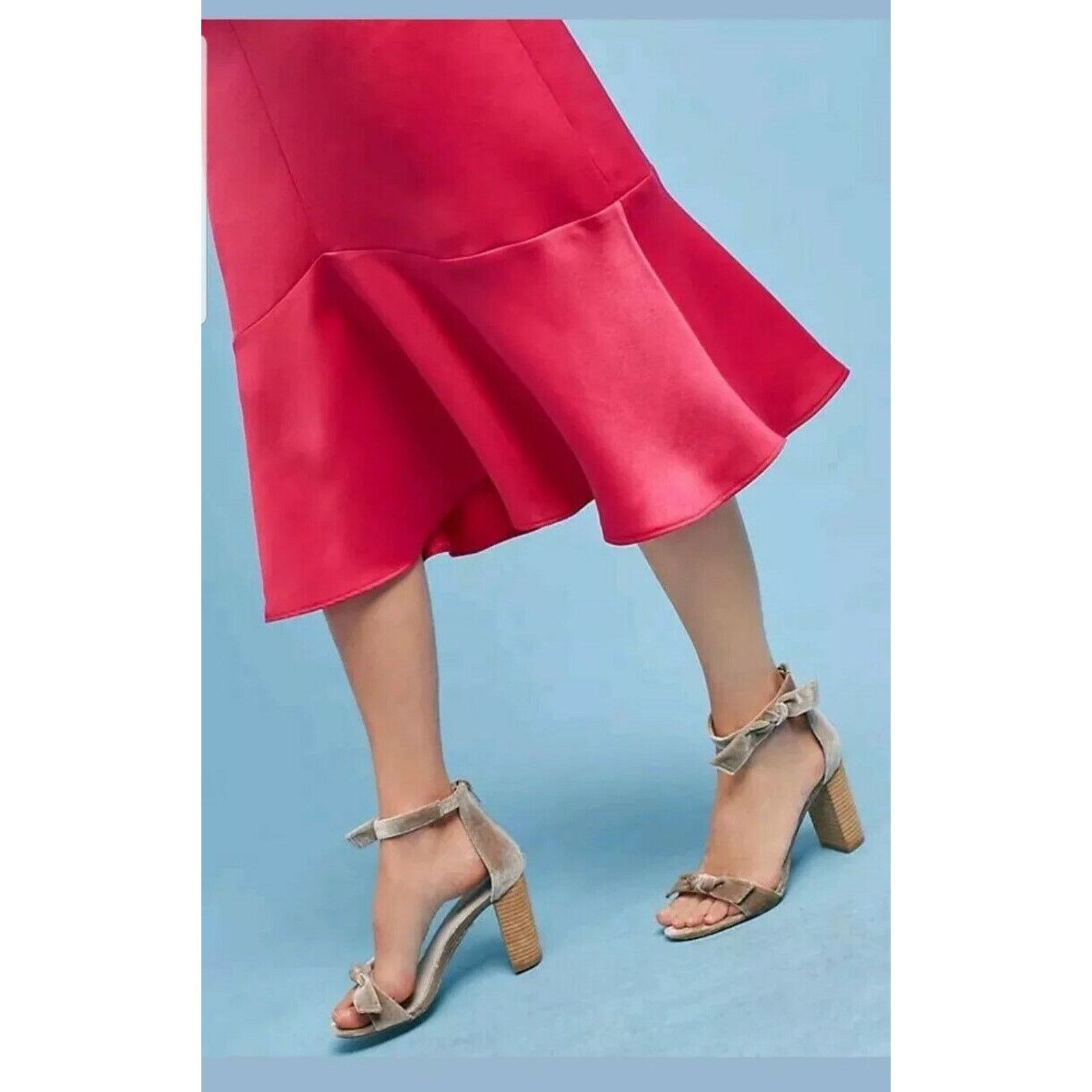 Anthropologie New Anthropologie Satin Open Shoulder Dress Seen Worn Kept Size M / US 6-8 / IT 42-44 - 6 Thumbnail