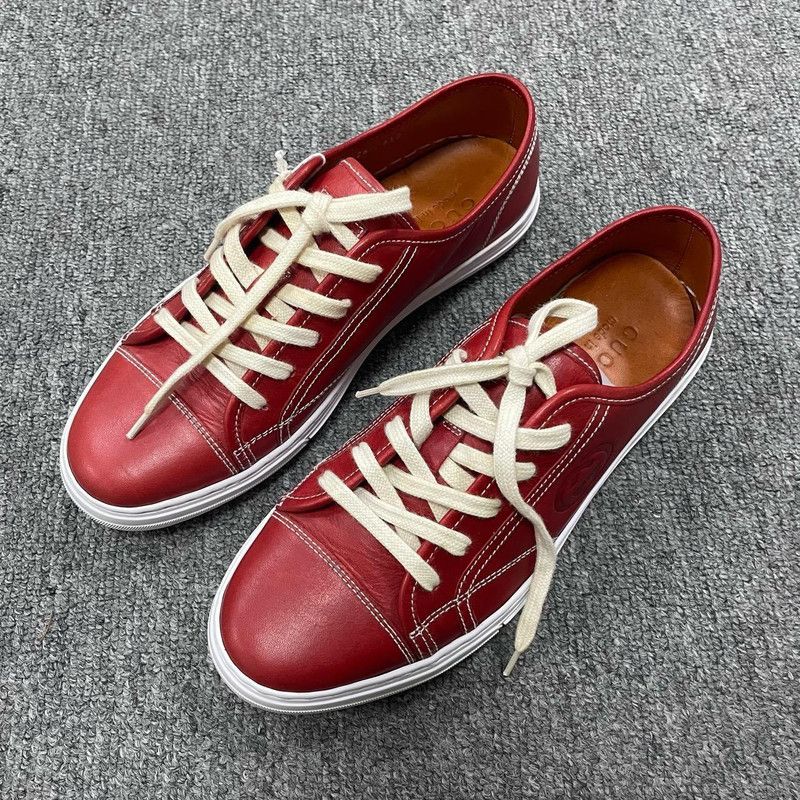 Gucci Gucci Stylish Leather Sneakers for Men 0079 Size US 8.5 / EU 41-42 - 1 Thumbnail