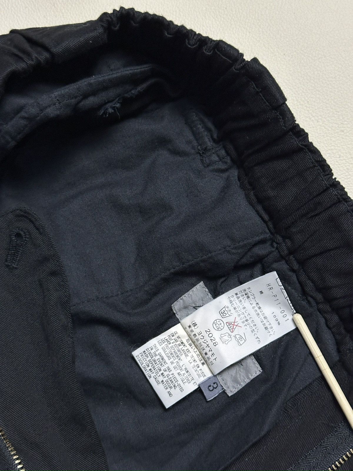 Yohji Yamamoto Yojhi yamamoto black trouser Size US 33 - 9 Thumbnail