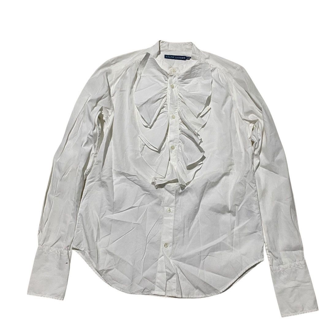 Ralph Lauren Ralph lauren women frill white shirt Size S / US 4 / IT 40 - 1 Thumbnail