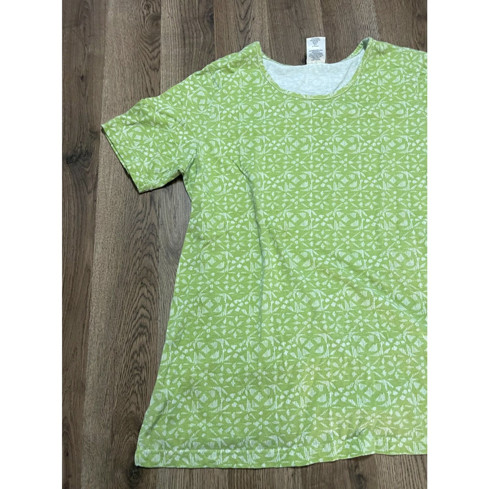 Blair Blair Outfit Women's Large Green Pull On Shirt + Capri Pants Set 2 Piece Casual Modern Fall Spring Summer Womens Size L / US 10 / IT 46 - 5 Thumbnail