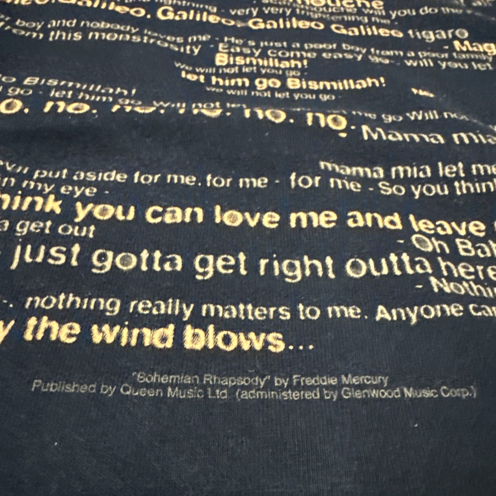 Vintage VINTAGE Bohemian Rhapsody Queen Freddie Mercury VTG 90s Band Music T-Shirt 2XL Black Men (Adult) Shirt Size US XXL / EU 58 / 5 - 4 Thumbnail