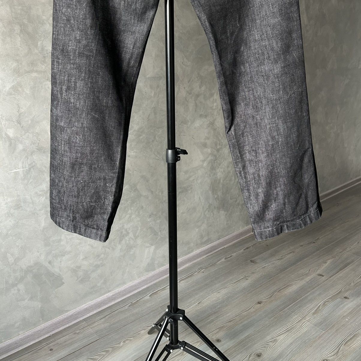 Dolce & Gabbana Rare Dolce & Gabbana Logo Waistband Black Wide Leg Jeans Size 28" / US 6 / IT 42 - 12 Thumbnail