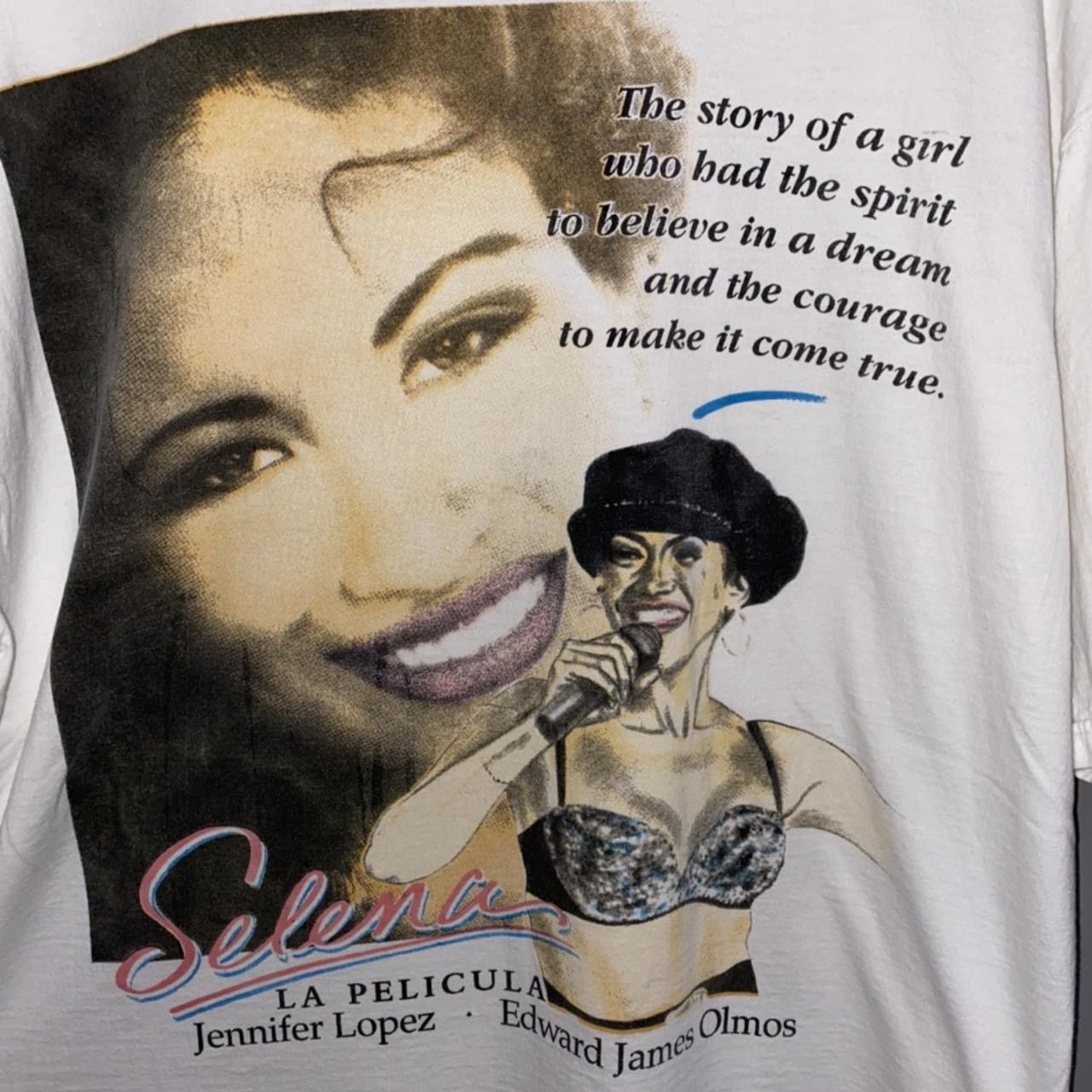 Vintage Selena J Lo movie promo 90’s 90s rap tee Size US XL / EU 56 / 4 - 1 Thumbnail