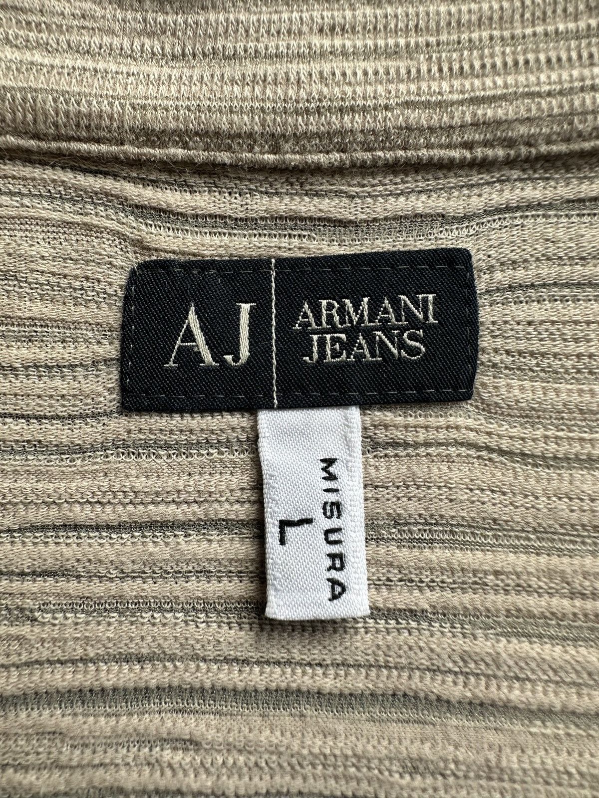 Giorgio Armani 00’s Armani Jeans pleated fabric polo tee Size US M / EU 48-50 / 2 - 14 Thumbnail