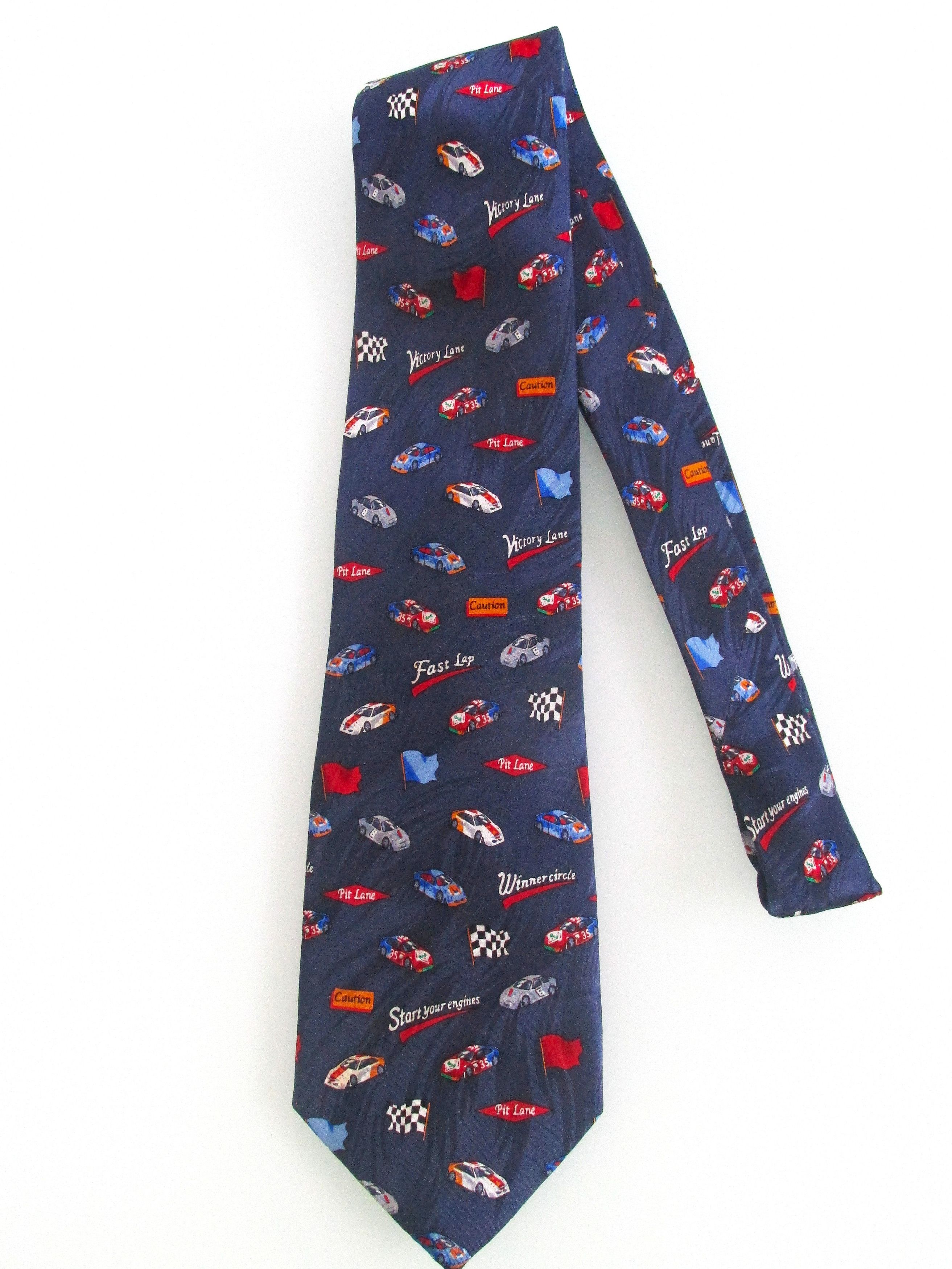 Other Museum Artifacts "Auto Racing" Men's Silk Tie Size ONE SIZE - 1 Thumbnail