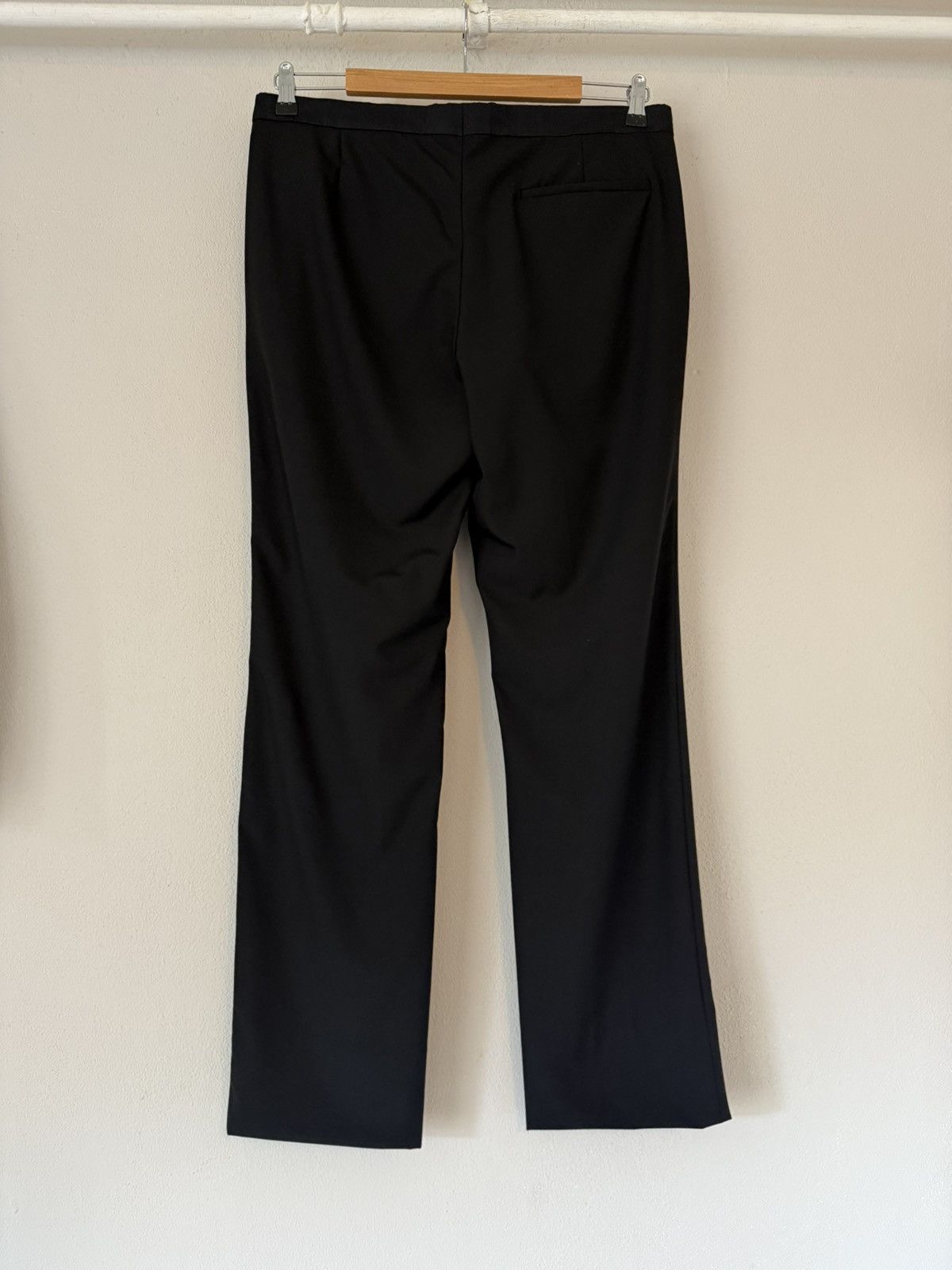 Miu Miu Miu Miu Black Wool Poplin Trousers – Size 50 Size US 34 / EU 50 - 6 Thumbnail