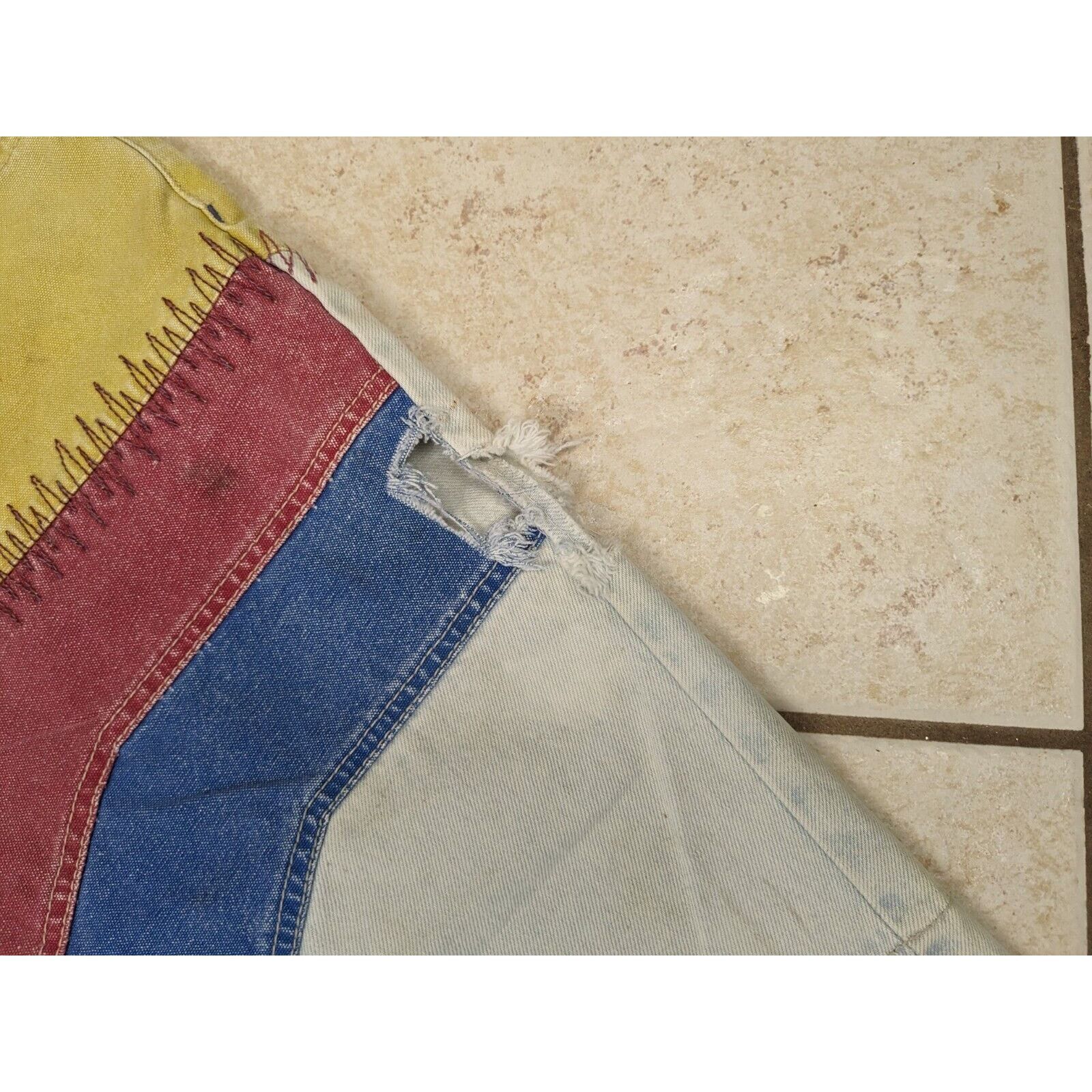 Other Vtg Major Damage 1990's Baggy Denim Shorts Jorts 36x12 Size US 36 / EU 52 - 9 Thumbnail