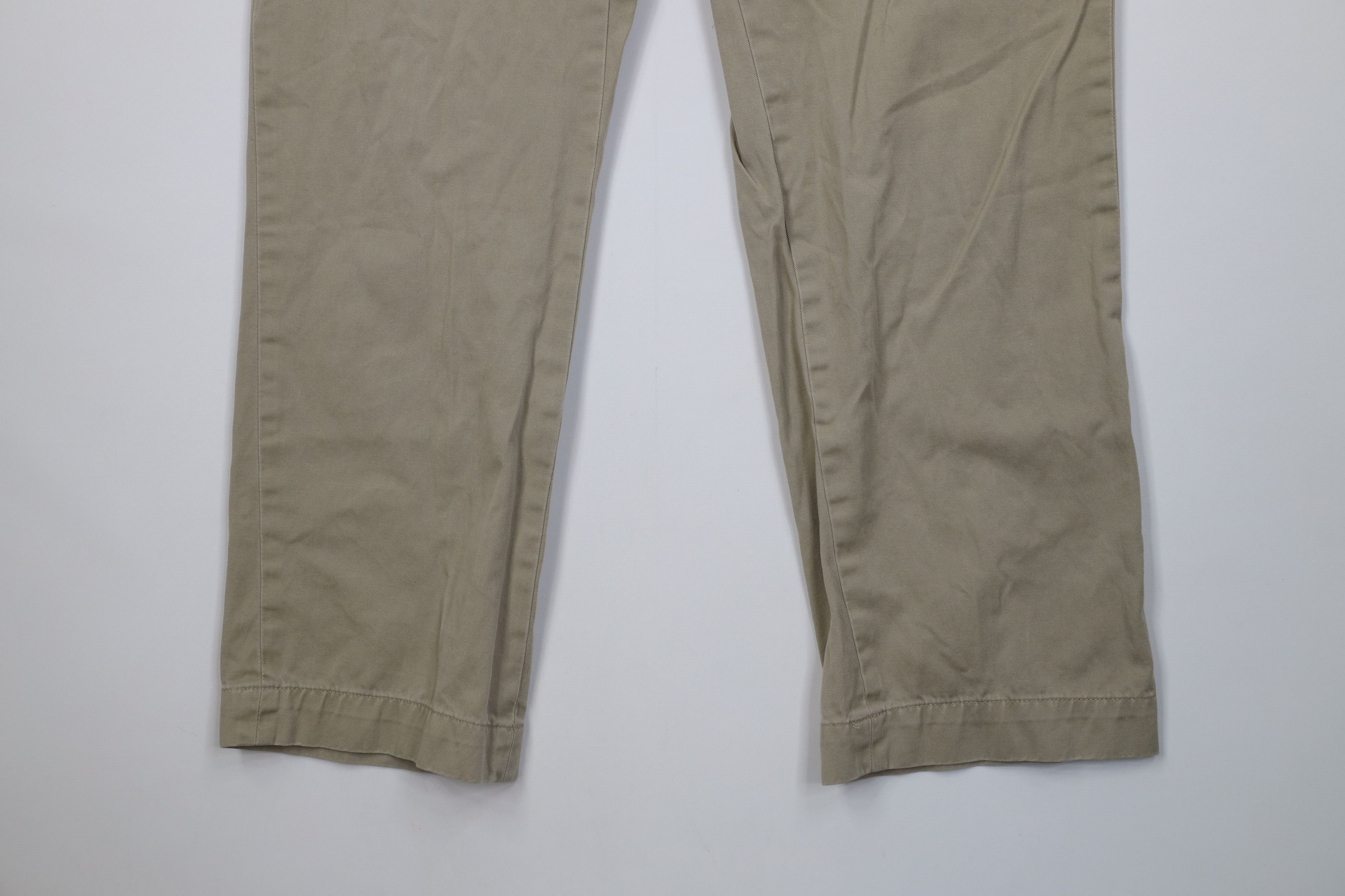 Polo Ralph Lauren Vintage 90s Ralph Lauren Wide Leg Chino Pants Cotton Khaki Size US 34 / EU 50 - 4 Thumbnail