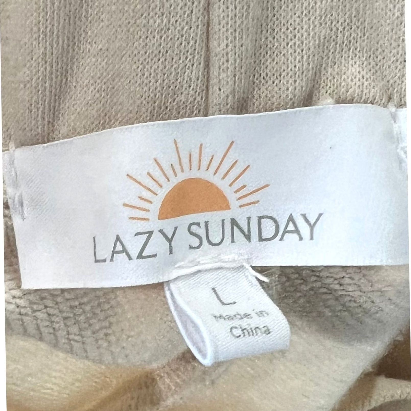 Vintage Lazy Sundays Cargo Jogger Sweatpants Women L Ivory Drawstring Waist Comfort Pants Size 24" / US 00 / IT 34 - 6 Thumbnail