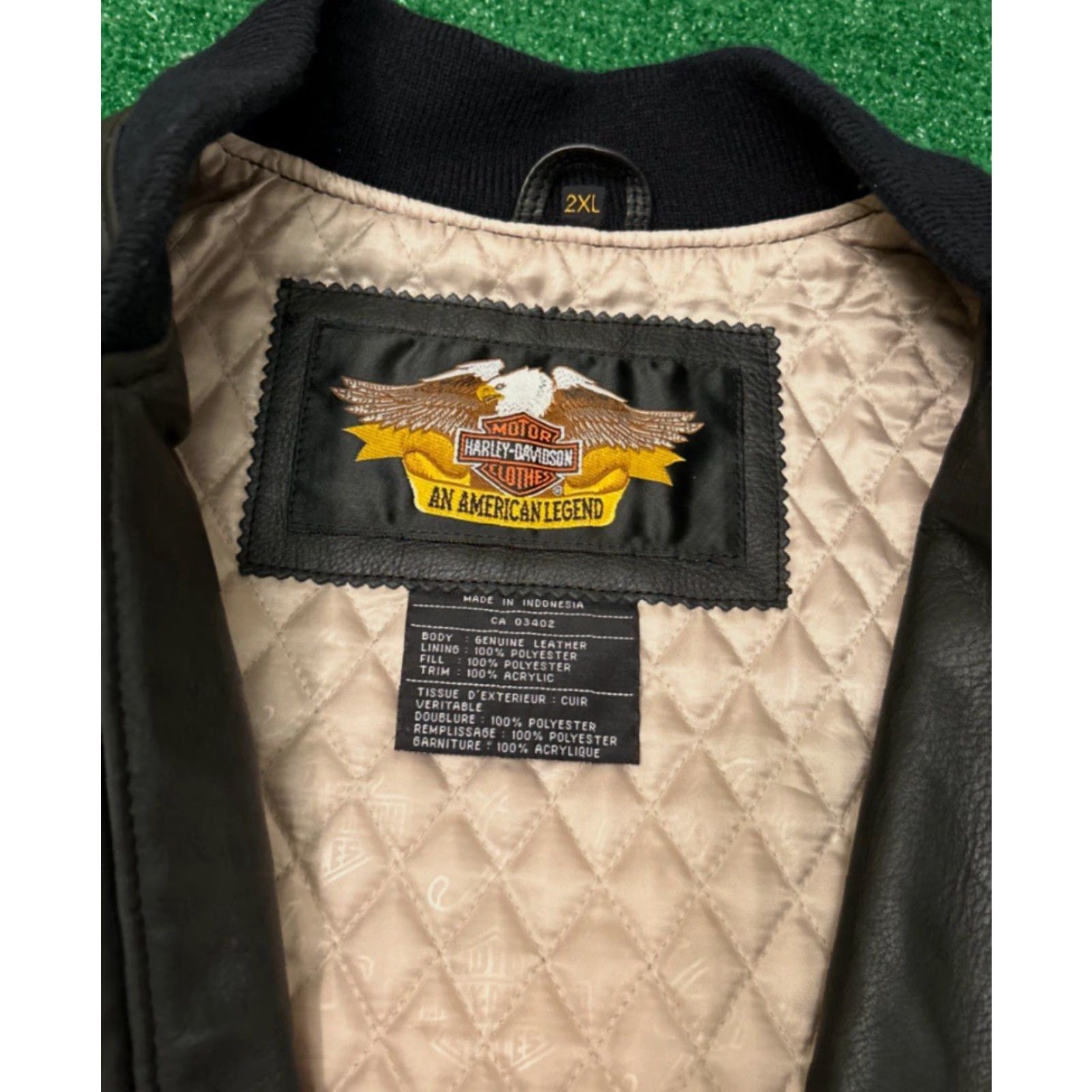 Harley Davidson VINTAGE Harley-Davidson Leather Jacket Daytona Beach Mens 2XL Biker Black Zip Size US XXL / EU 58 / 5 - 3 Thumbnail