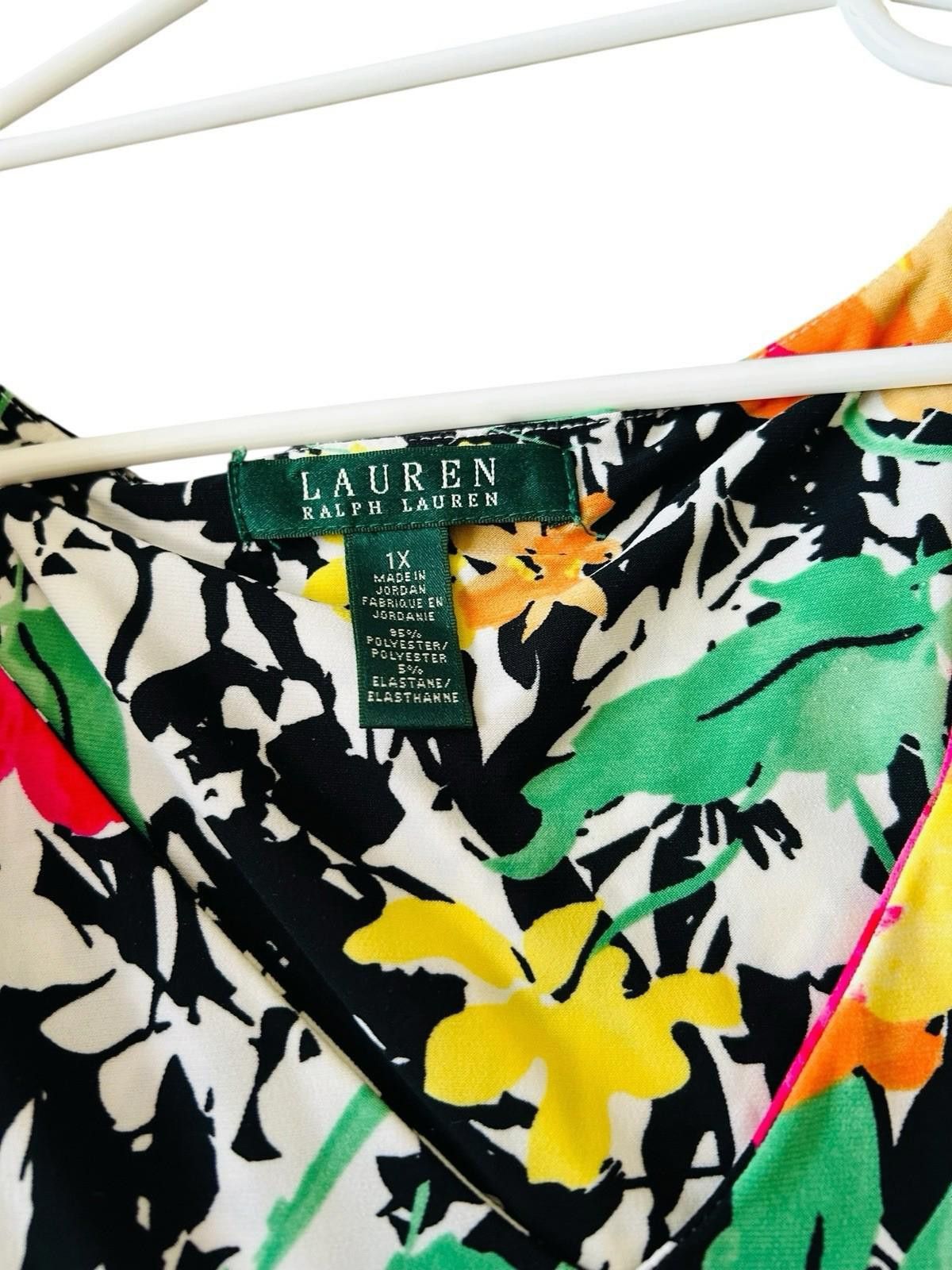 Polo Ralph Lauren Lauren By Ralph Lauren Floral Fit Flare Dress - Sz 1X AU 14 Size XL / US 12-14 / IT 48-50 - 7 Thumbnail