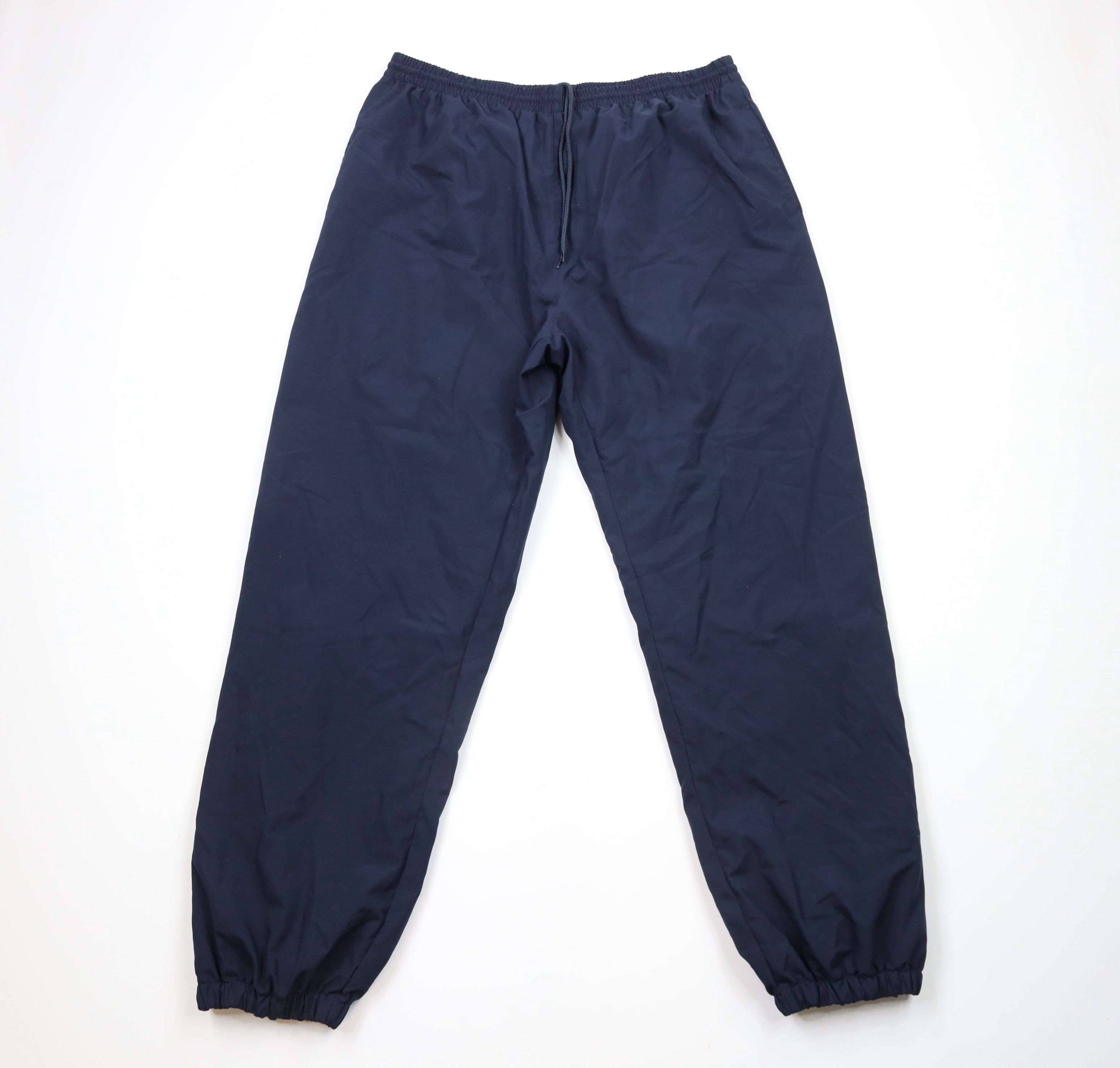 Champion × Vintage Vintage 90s Champion Lined Cuffed Joggers Pants Navy Blue Size US 38 / EU 54 - 1 Thumbnail