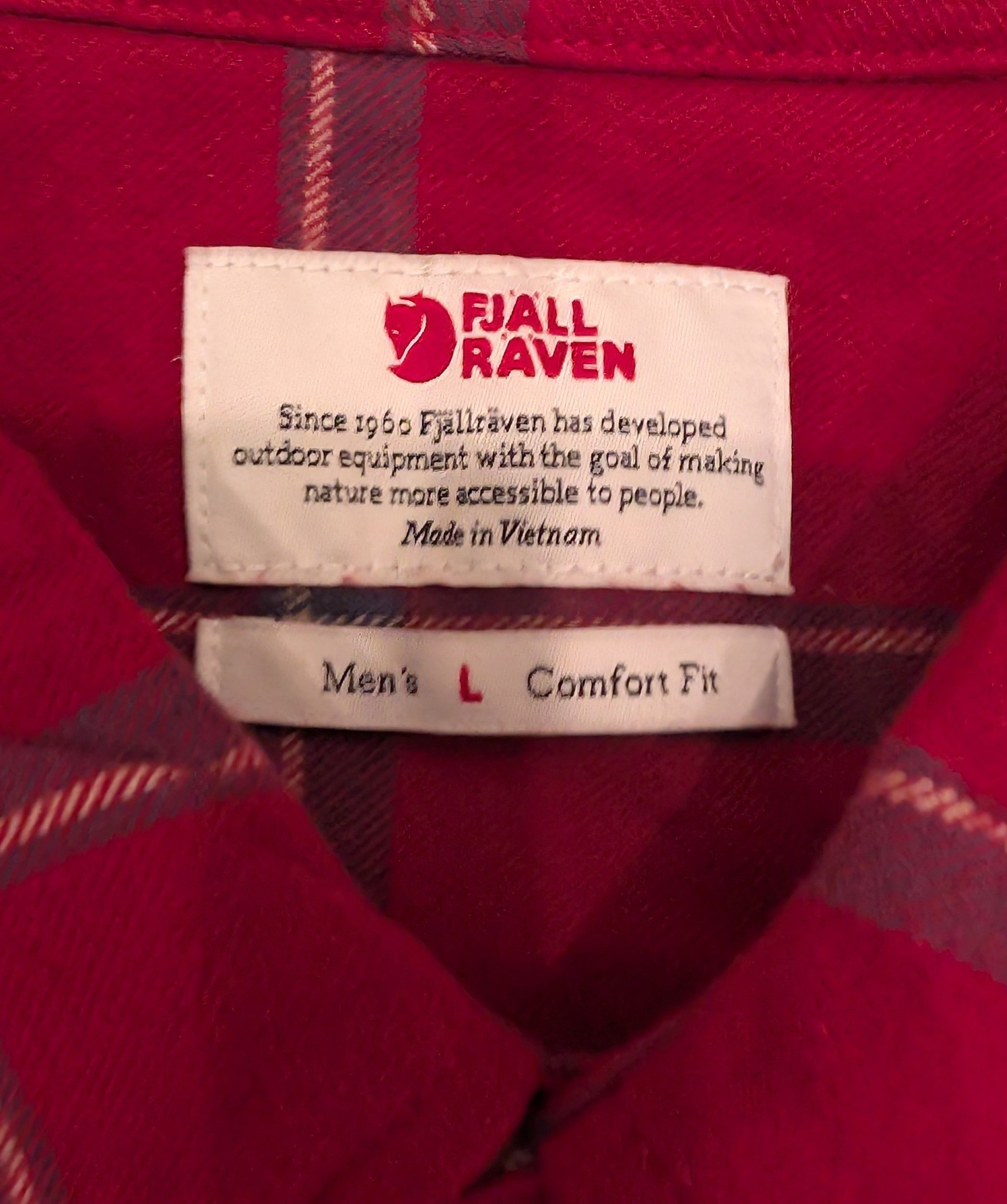 Fjallraven NWT Fjallraven Ovik Comfort Flannel Shirt Red Oak Size US L / EU 52-54 / 3 - 4 Thumbnail