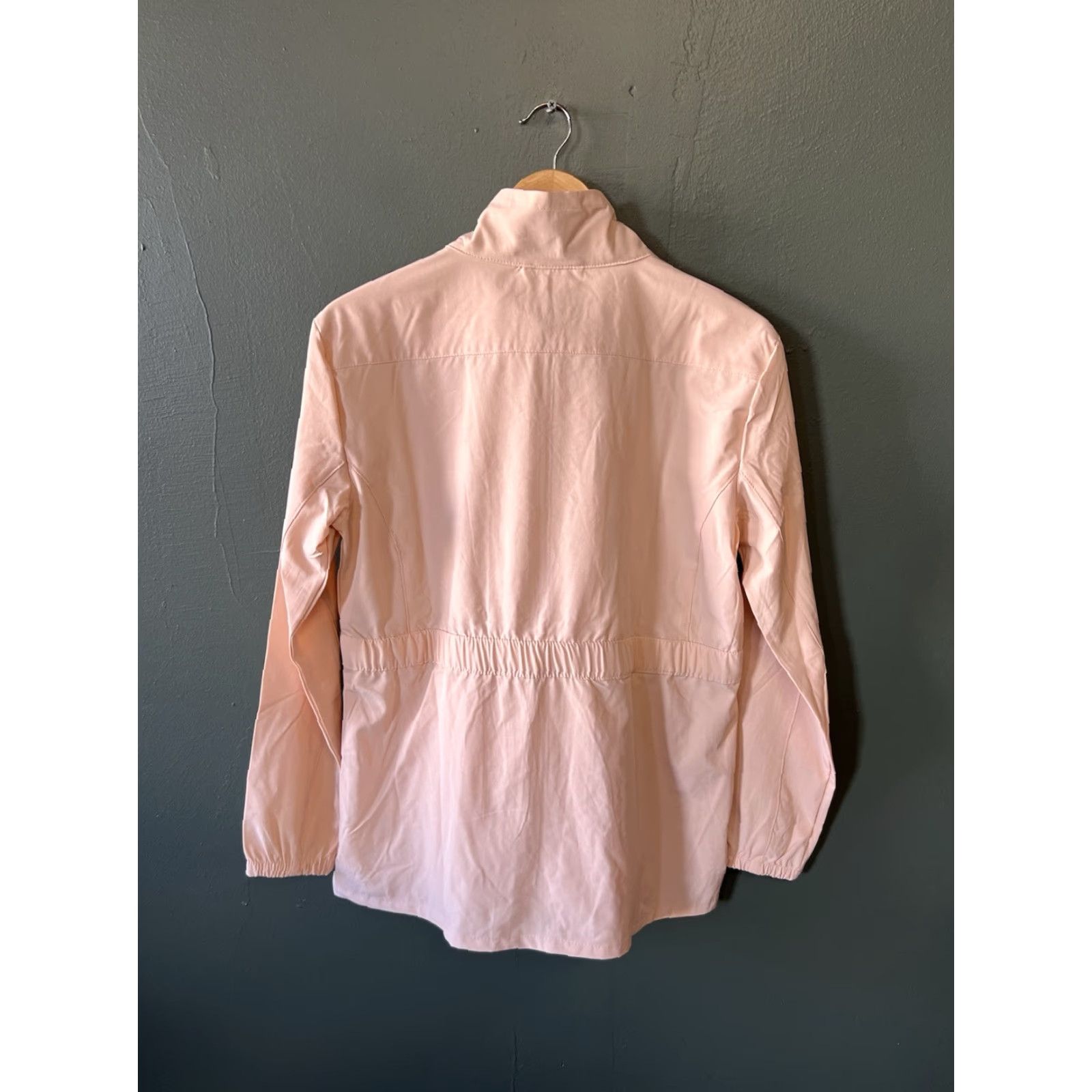 Hang Ten Hang Ten Women’s Pink Full Zip Athletic Mock Neck Sweater M NWT Size M / US 6-8 / IT 42-44 - 2 Thumbnail