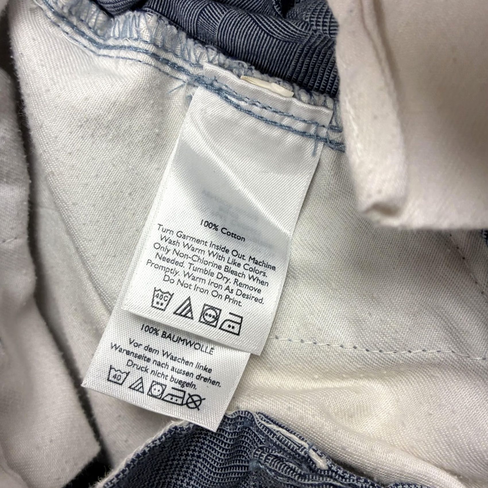 Eddie Bauer Eddie Bauer Chino Shorts Mens 32 Blue Plaid Cotton Flat Front Lightweight Size US 32 / EU 48 - 4 Thumbnail