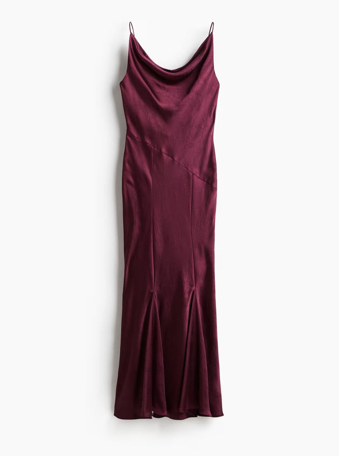 H&M H&M Burgundy Satin Slip Dress Size L / US 10 / IT 46 - 5 Thumbnail