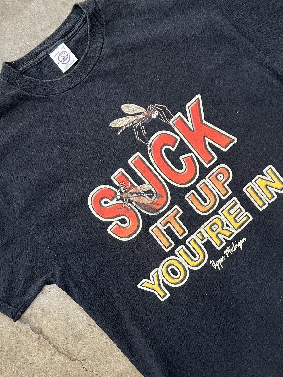 Vintage Vintage Upper Michigan Suck it Up Mosquito Tee Large Size US L / EU 52-54 / 3 - 1 Thumbnail