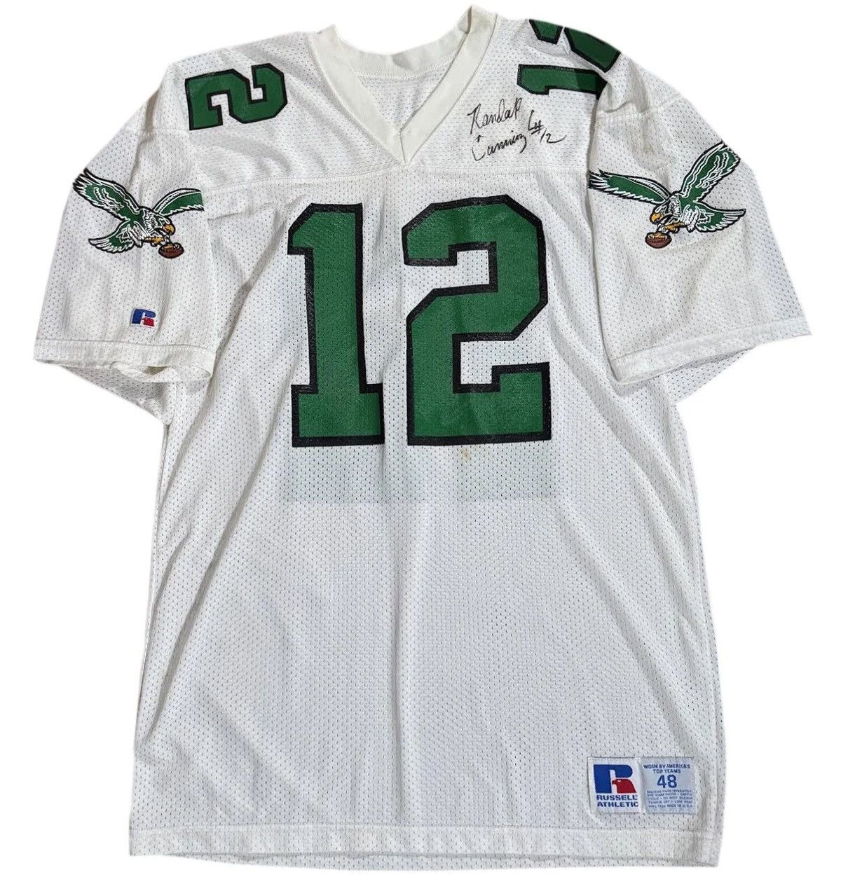 Russell Athletic Vintage Russell Philadelphia Eagles Randall Cunningham Size US XL / EU 56 / 4 - 1 Thumbnail