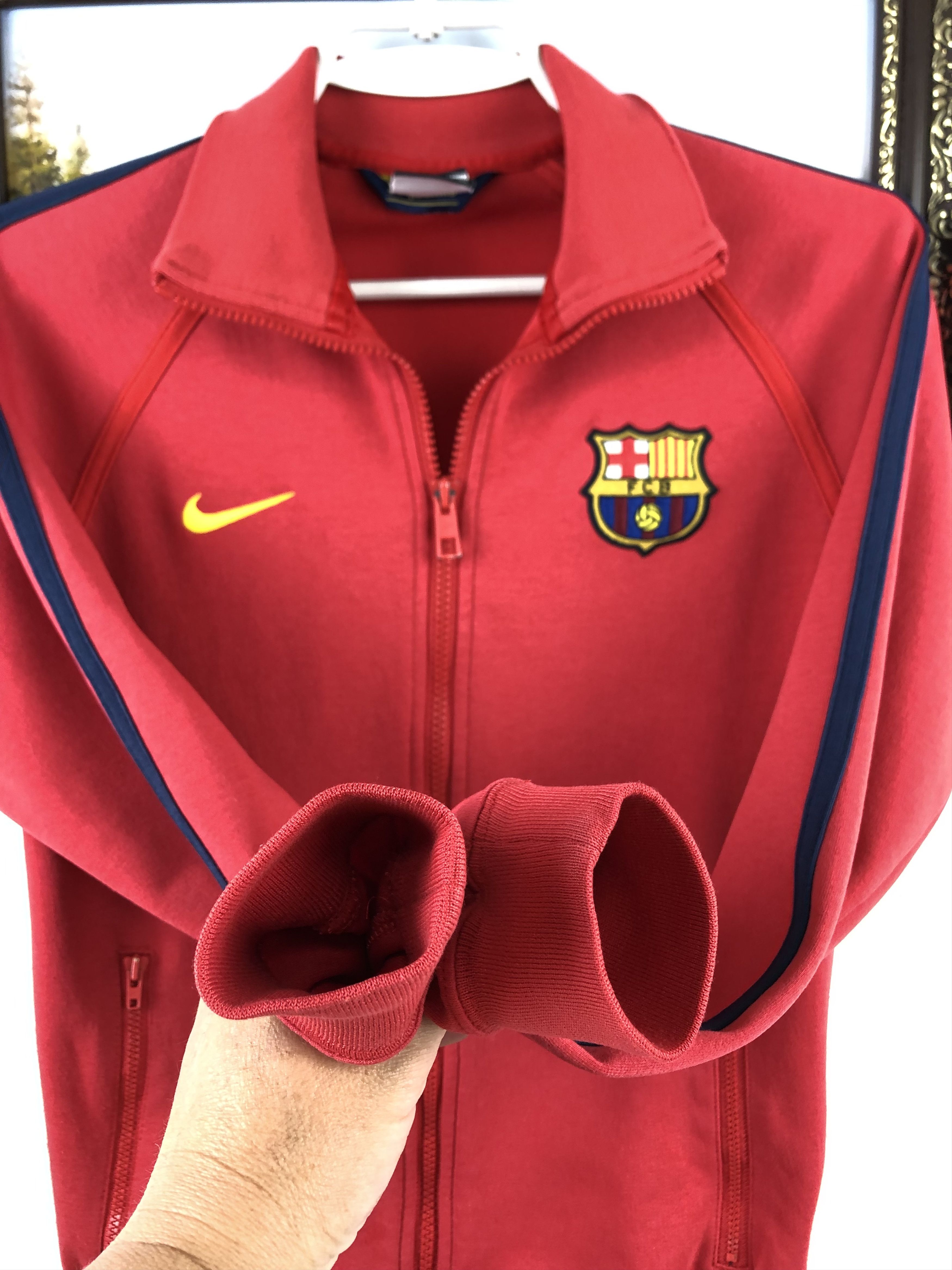 Nike Nike Barcelona Football Jacket Track Top Woman Rare Red Hype Size S / US 4 / IT 40 - 9 Thumbnail